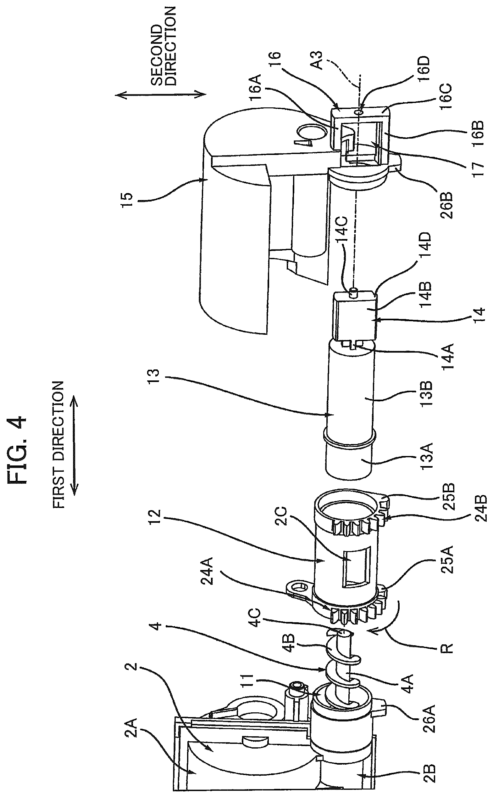 Patent US12619174 Figure 4 – Toner cartridge attachable to image forming apparatus