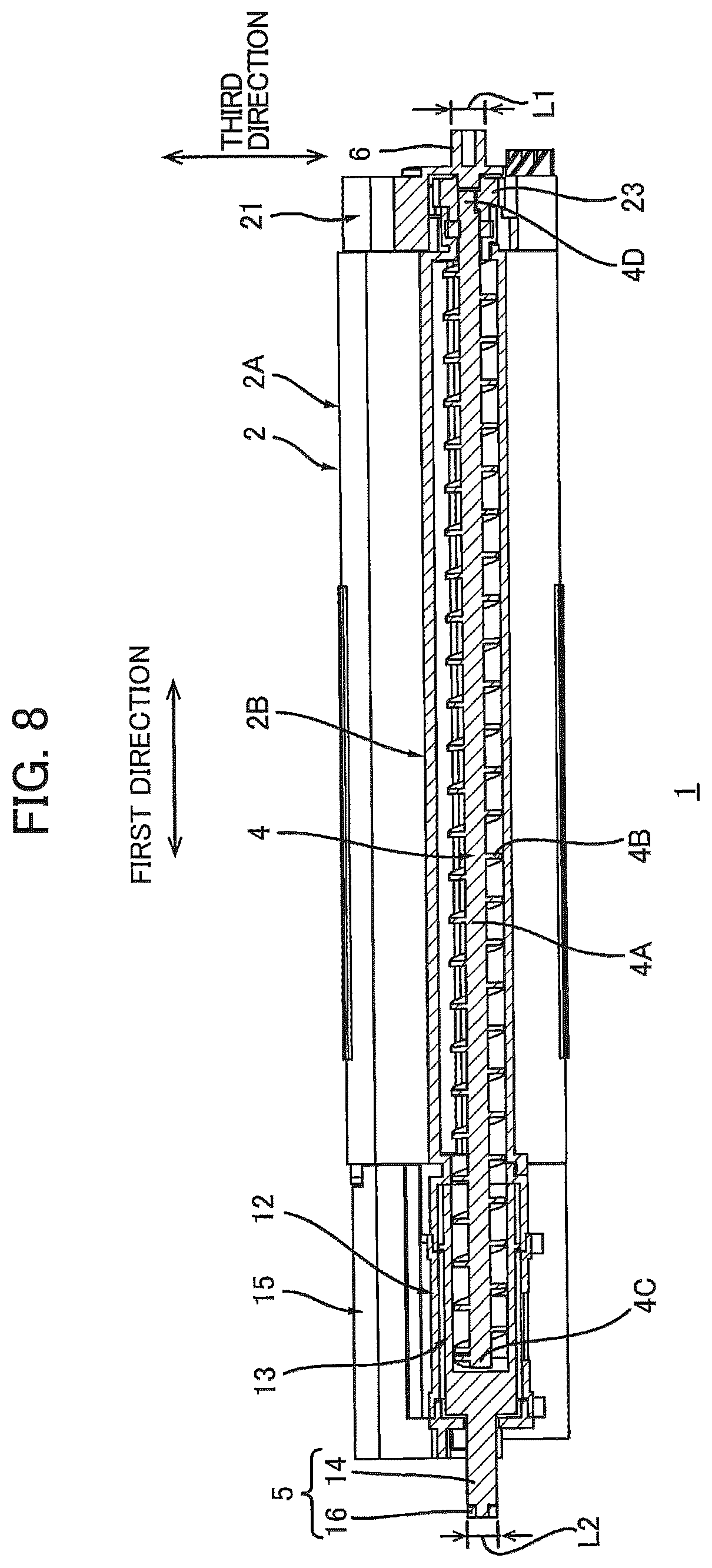Patent US12619174 Figure 8 – Toner cartridge attachable to image forming apparatus