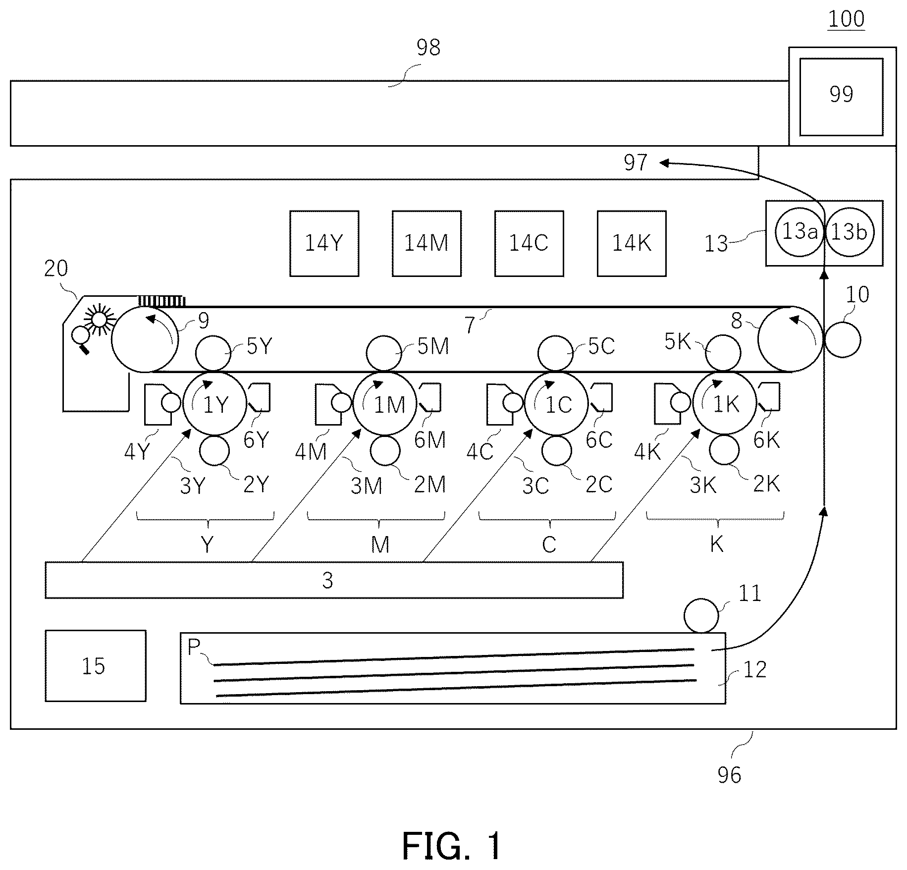 Patent US12619177 Figure 1 – Electrophotographic belt, method for producing electrophotographic belt, and electrophotographic image forming apparatus