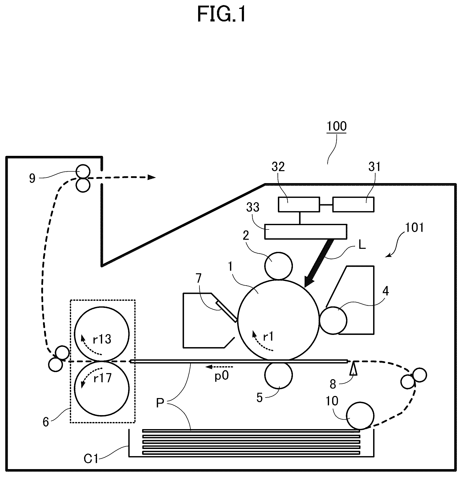 Patent US12619178 Figure 1 – Fixing apparatus and image forming apparatus