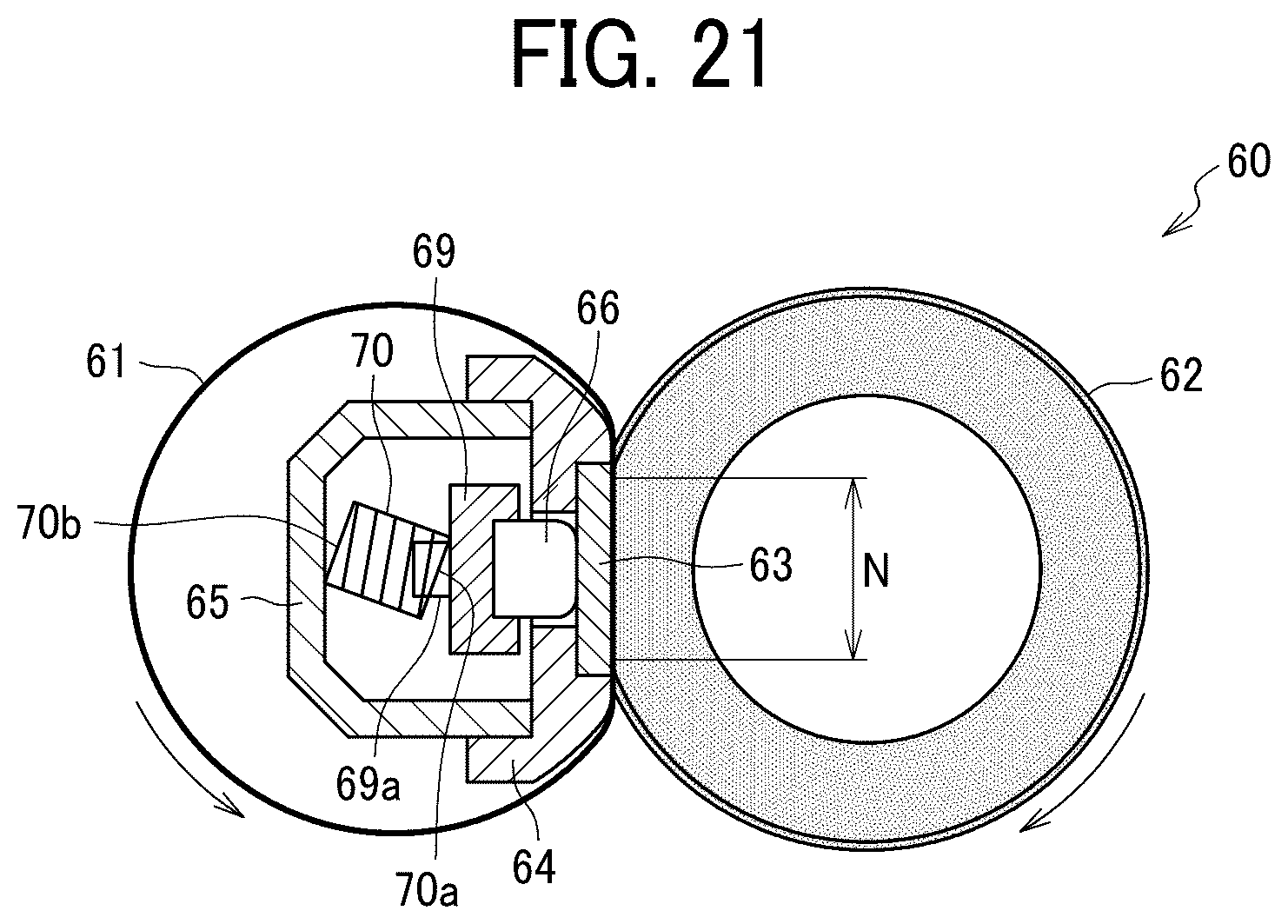 Patent US12619180 Figure 10 – Heating device, fixing device, and image forming apparatus