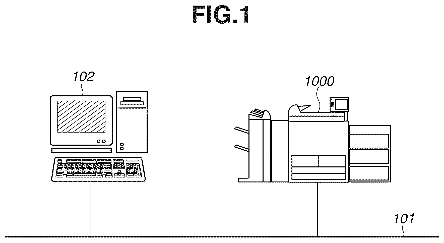 Patent US12619188 Figure 1 – Printing system, method of controlling the same, and storage medium