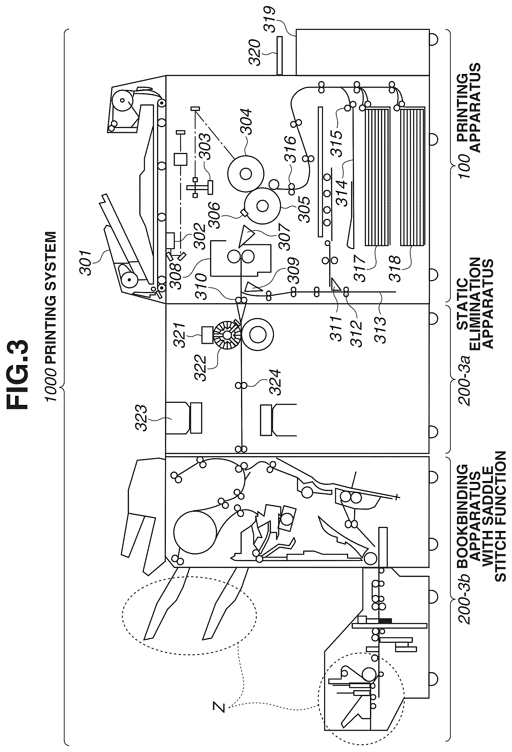 Patent US12619188 Figure 3 – Printing system, method of controlling the same, and storage medium
