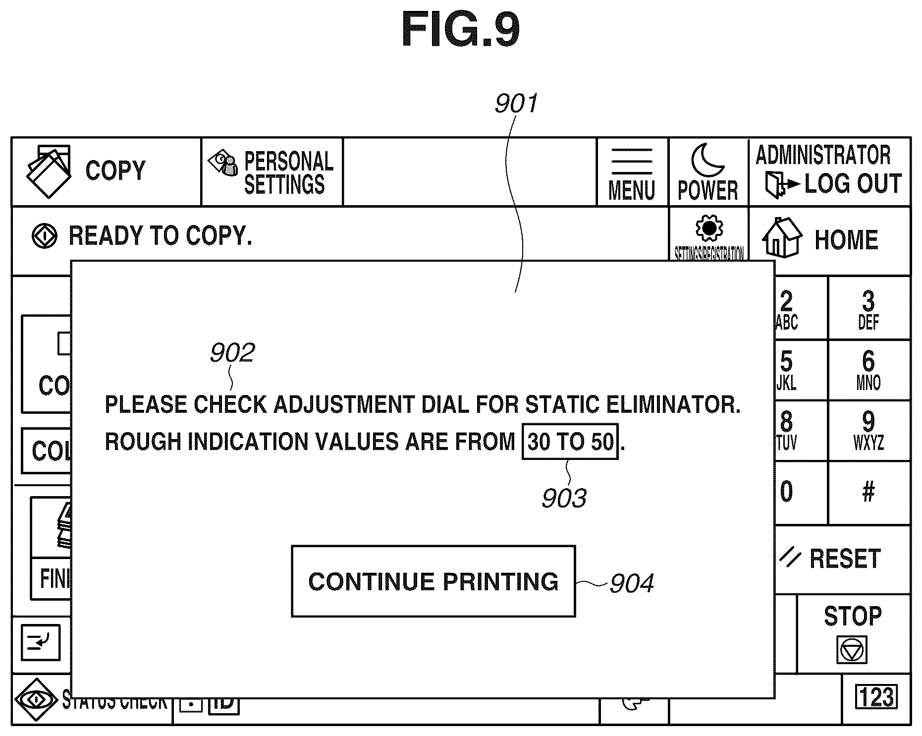 Patent US12619188 Figure 9 – Printing system, method of controlling the same, and storage medium