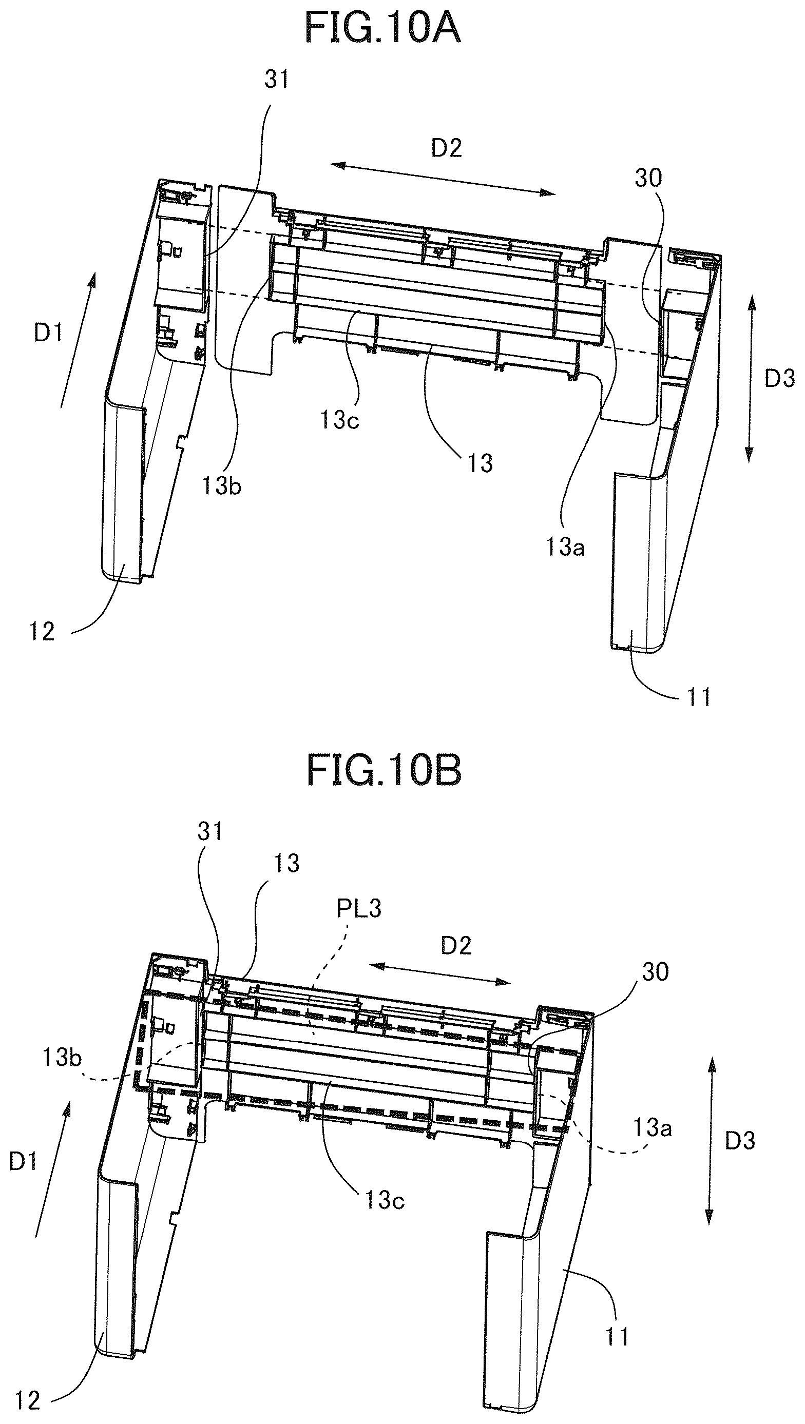 Patent US12619189 Figure 10 – Image forming apparatus with a casing including particularly arranged frames and covers