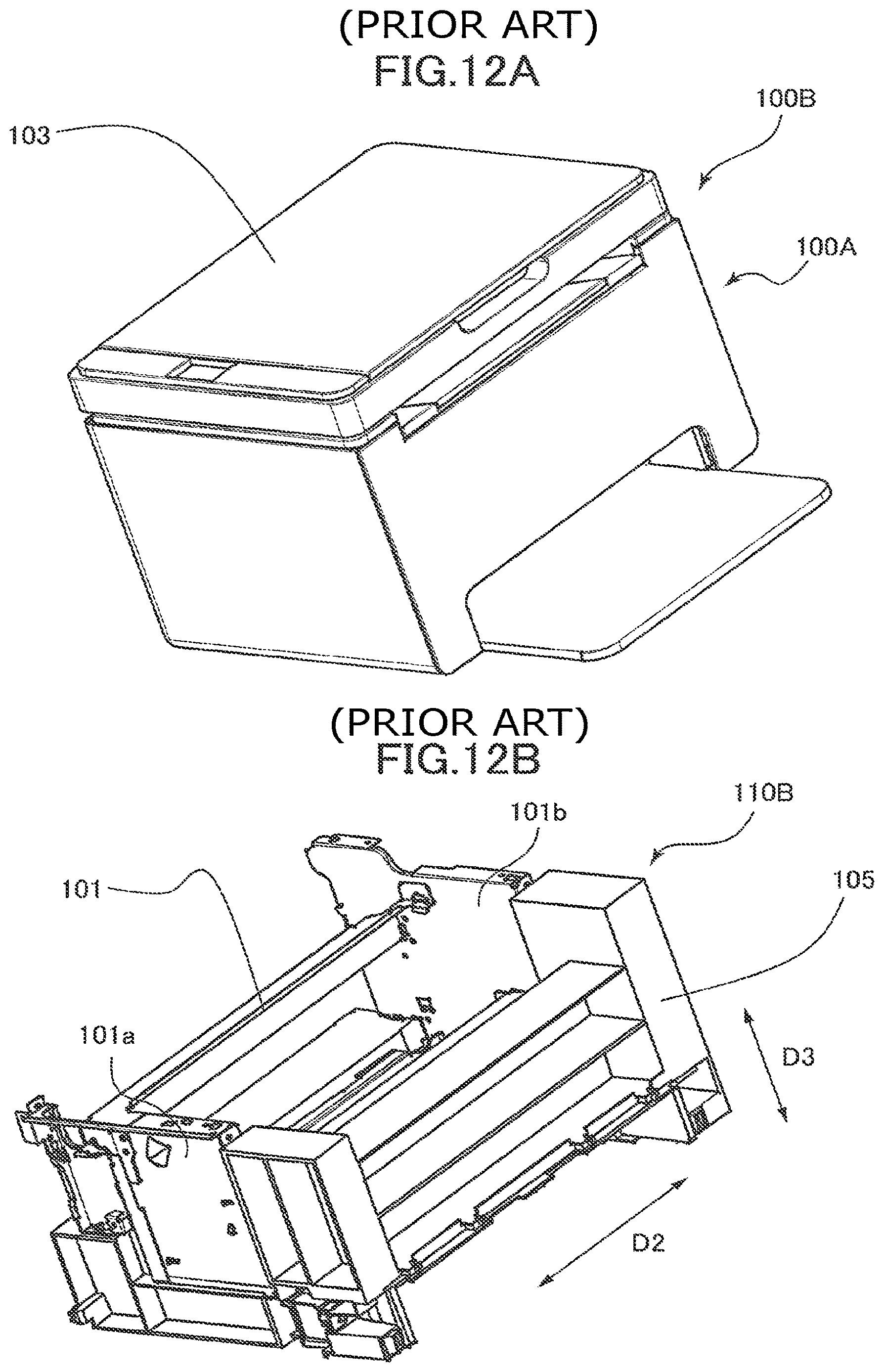 Patent US12619189 Figure 12 – Image forming apparatus with a casing including particularly arranged frames and covers