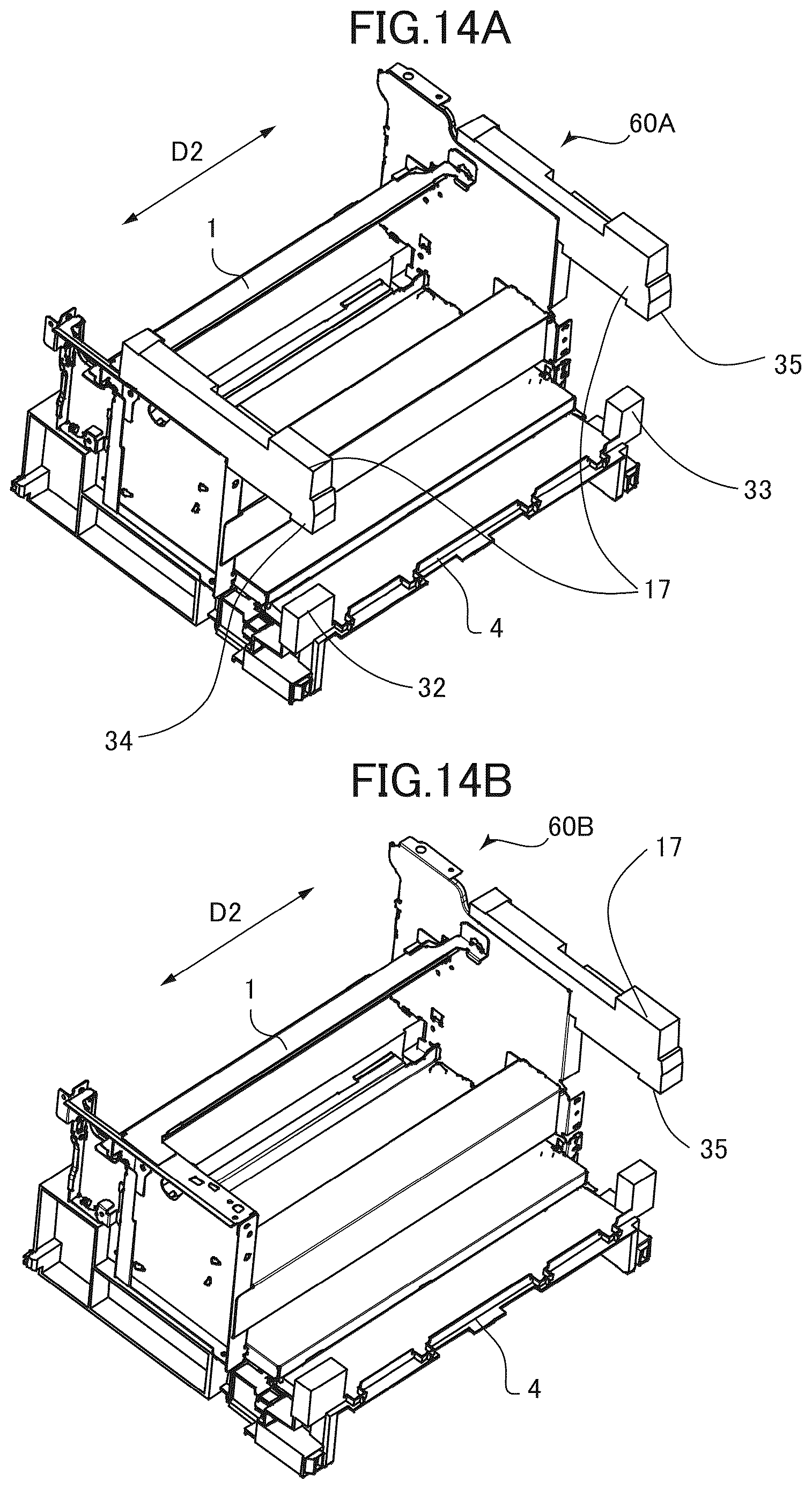 Patent US12619189 Figure 14 – Image forming apparatus with a casing including particularly arranged frames and covers