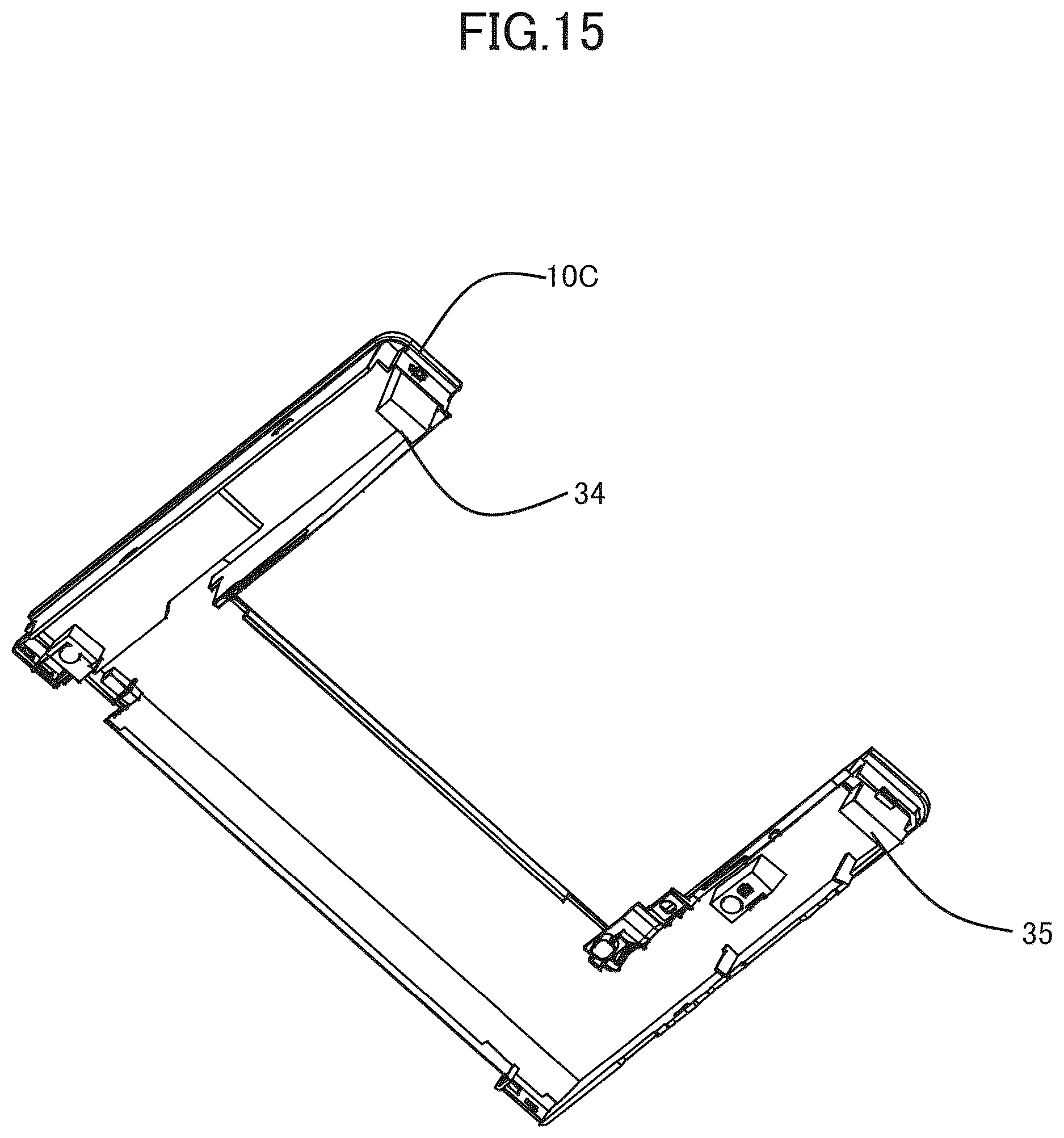Patent US12619189 Figure 15 – Image forming apparatus with a casing including particularly arranged frames and covers