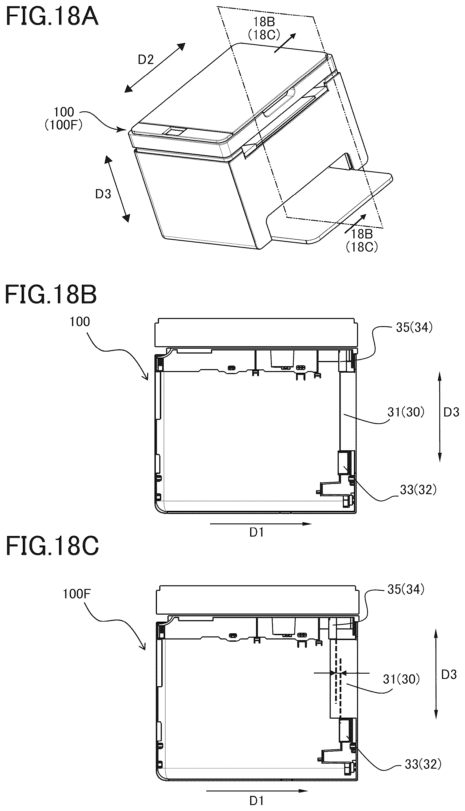 Patent US12619189 Figure 18 – Image forming apparatus with a casing including particularly arranged frames and covers