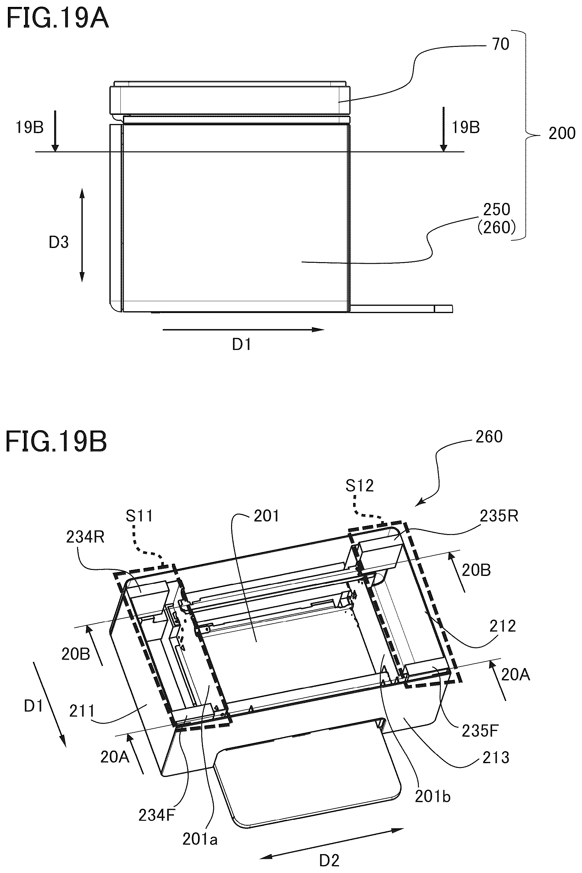 Patent US12619189 Figure 19 – Image forming apparatus with a casing including particularly arranged frames and covers