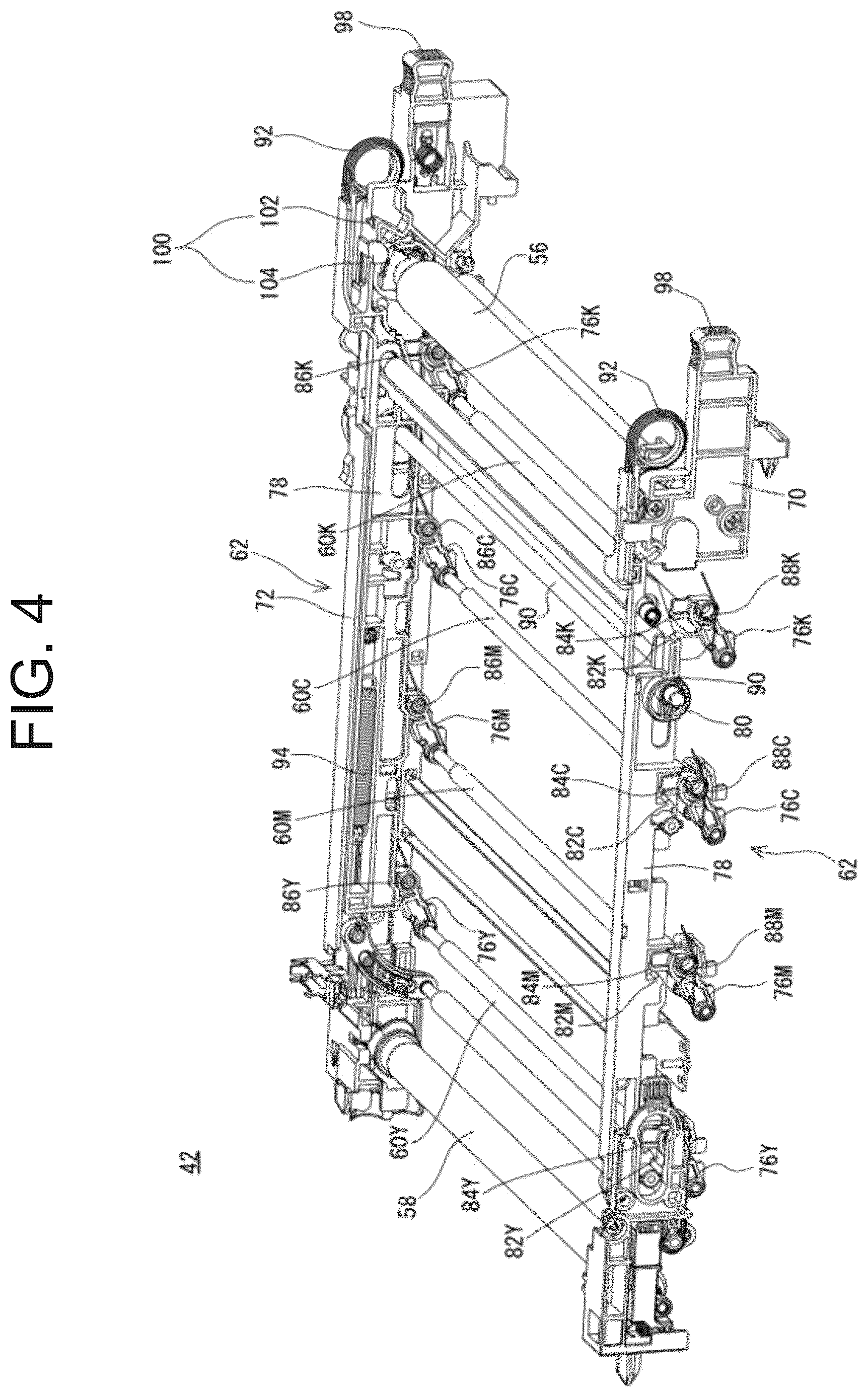 Patent US12619191 Figure 4 – Image forming apparatus including a contact and separation mechanism