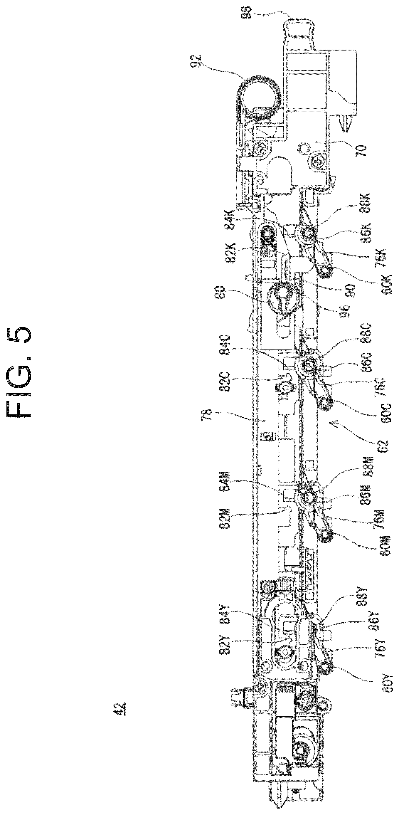 Patent US12619191 Figure 5 – Image forming apparatus including a contact and separation mechanism