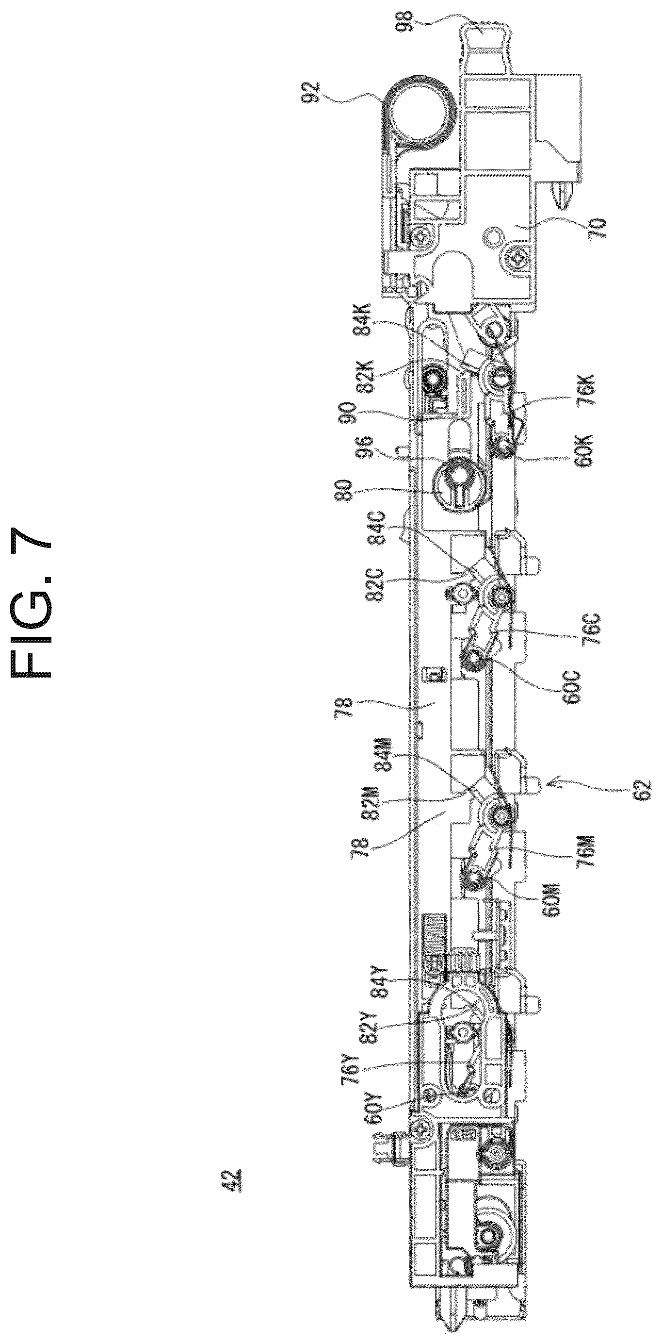 Patent US12619191 Figure 7 – Image forming apparatus including a contact and separation mechanism