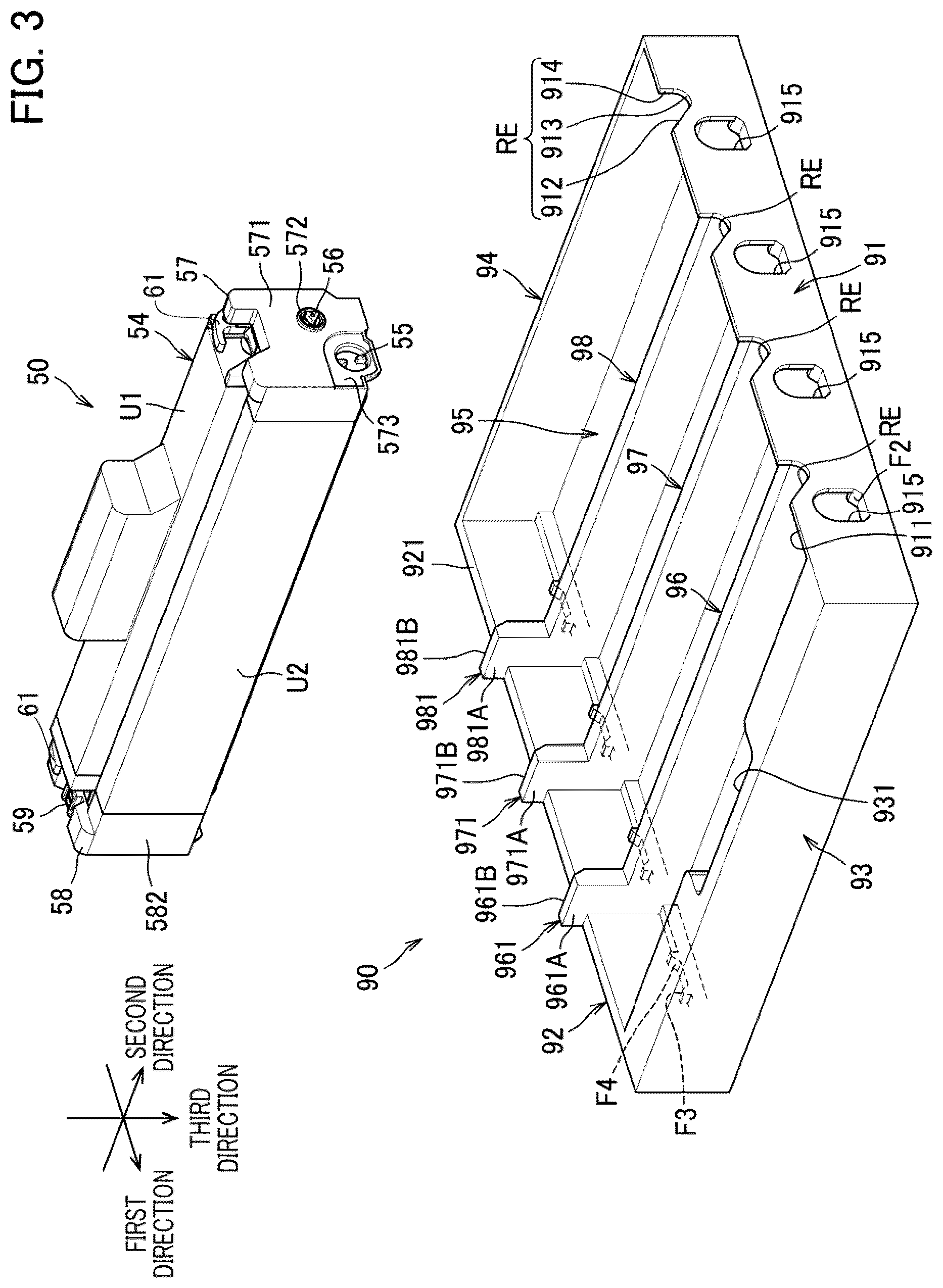 Patent US12619192 Figure 3 – Image forming apparatus including movable drawer having guide surface for guiding attachment of process cartridge