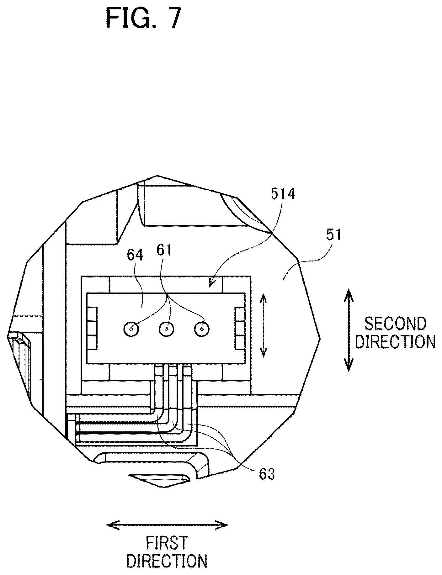 Patent US12619193 Figure 7 – Drum cartridge including movable holder having holder terminal, and relay electrode electrically connectable to holder terminal and memory of developing cartridge attached to drum frame