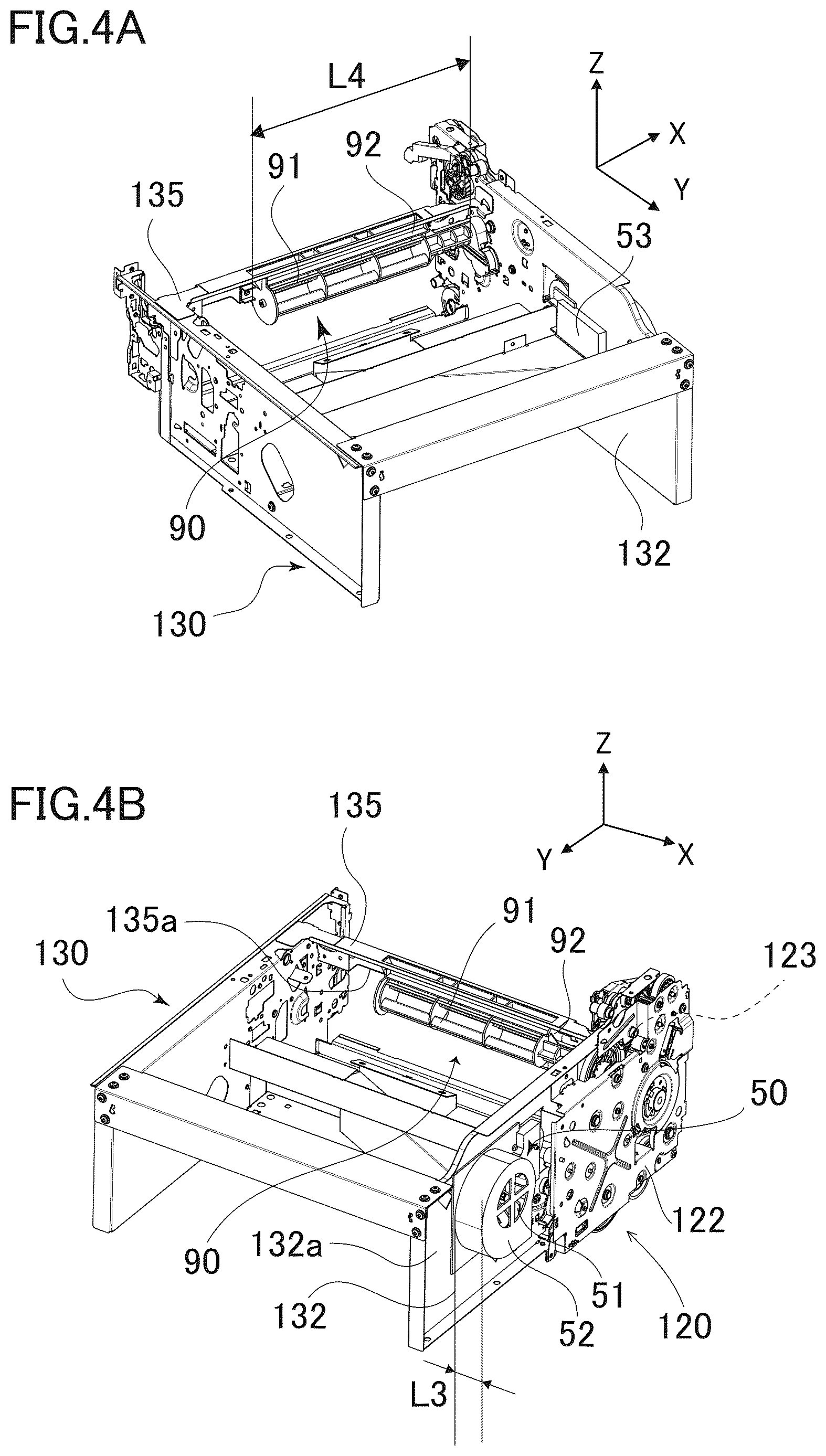 Patent US12619194 Figure 4 – Image forming apparatus having widthwisely extending exhaust fan
