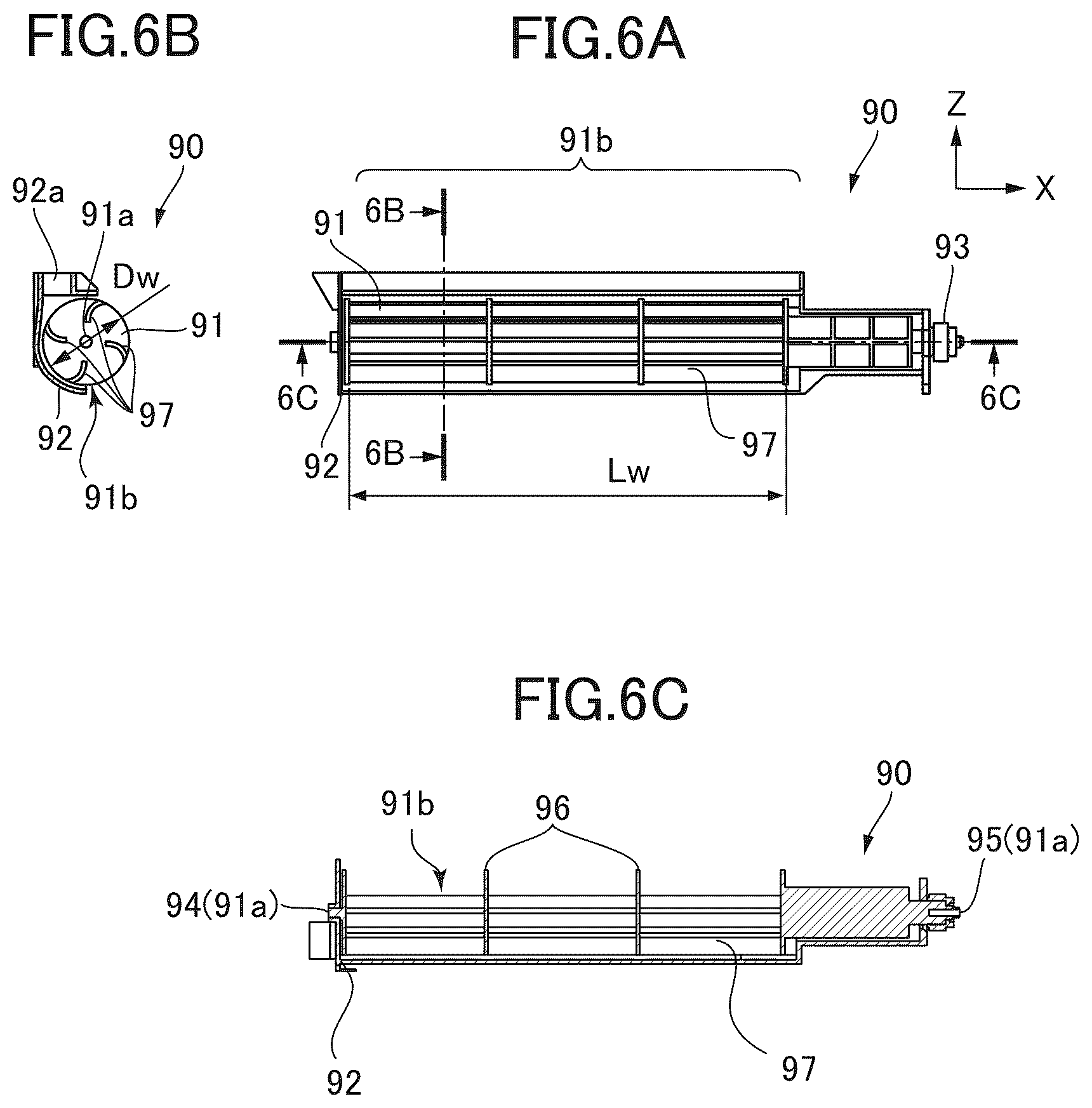 Patent US12619194 Figure 6 – Image forming apparatus having widthwisely extending exhaust fan