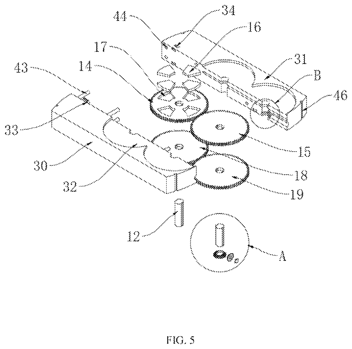 Patent US12619197 Figure 5 – Watch assembly
