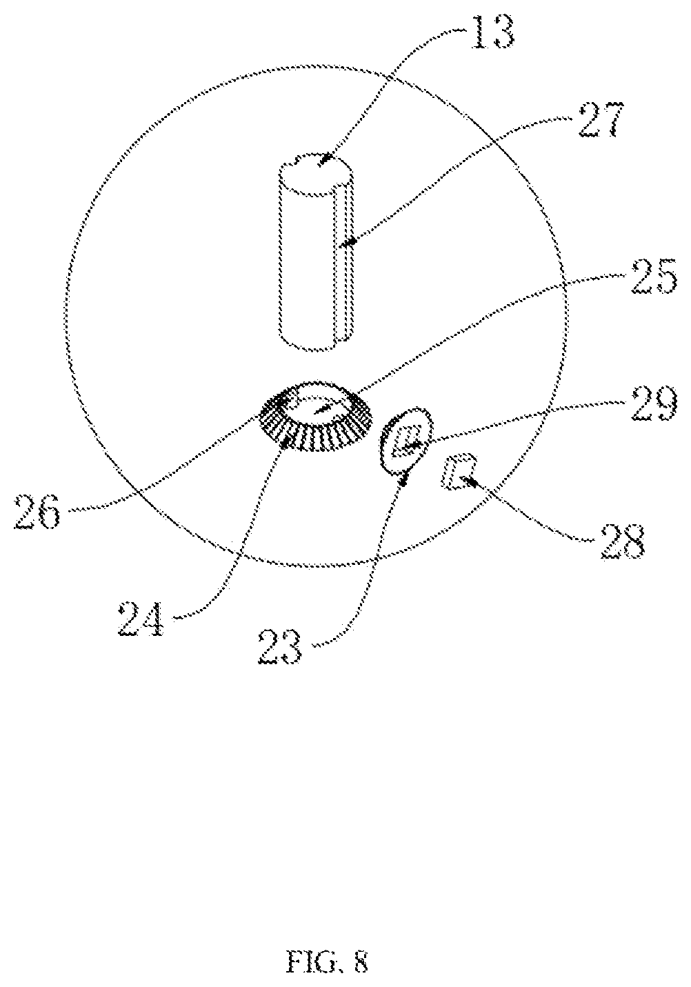 Patent US12619197 Figure 8 – Watch assembly