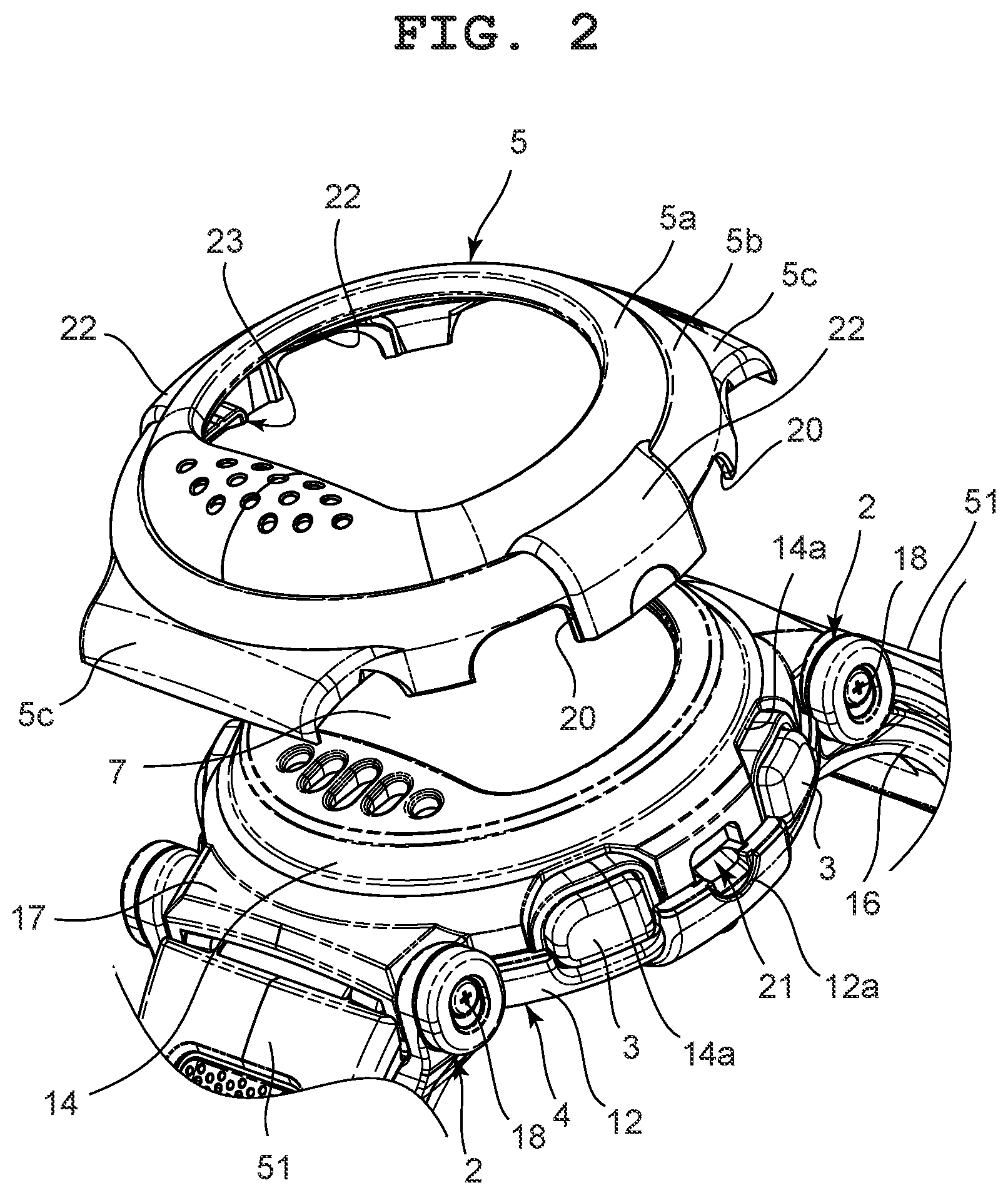Patent US12619199 Figure 2 – Case and timepiece