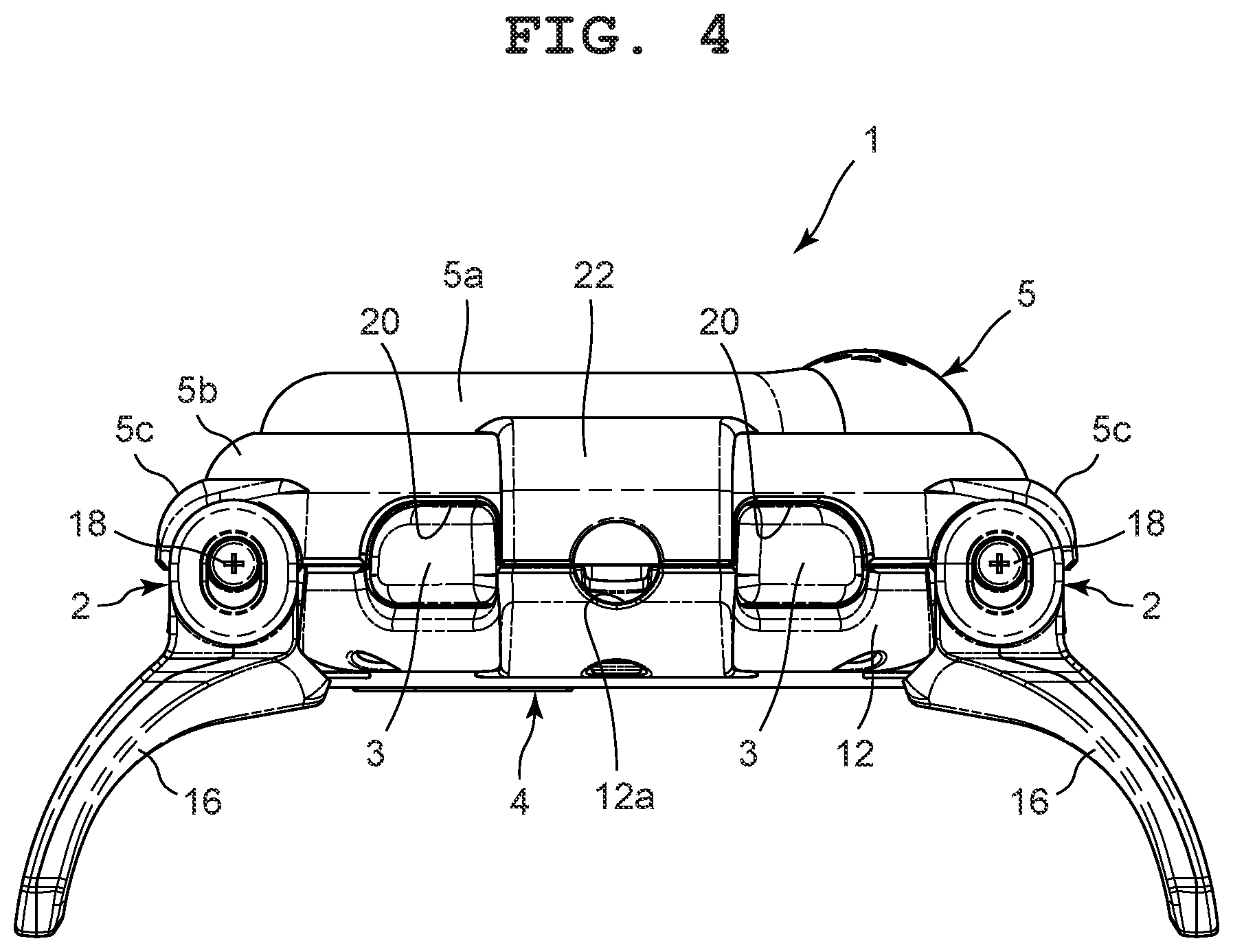 Patent US12619199 Figure 4 – Case and timepiece