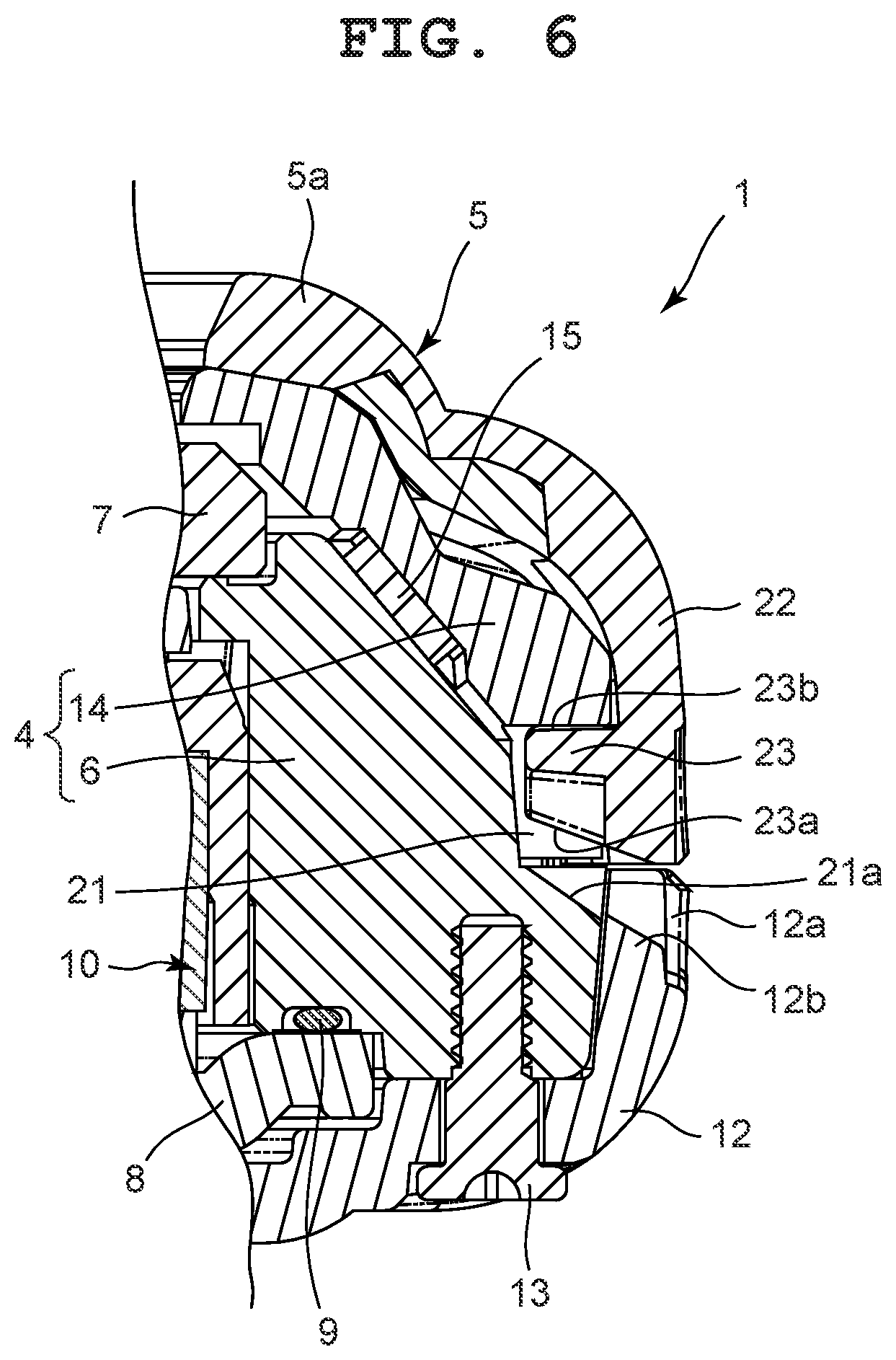 Patent US12619199 Figure 6 – Case and timepiece
