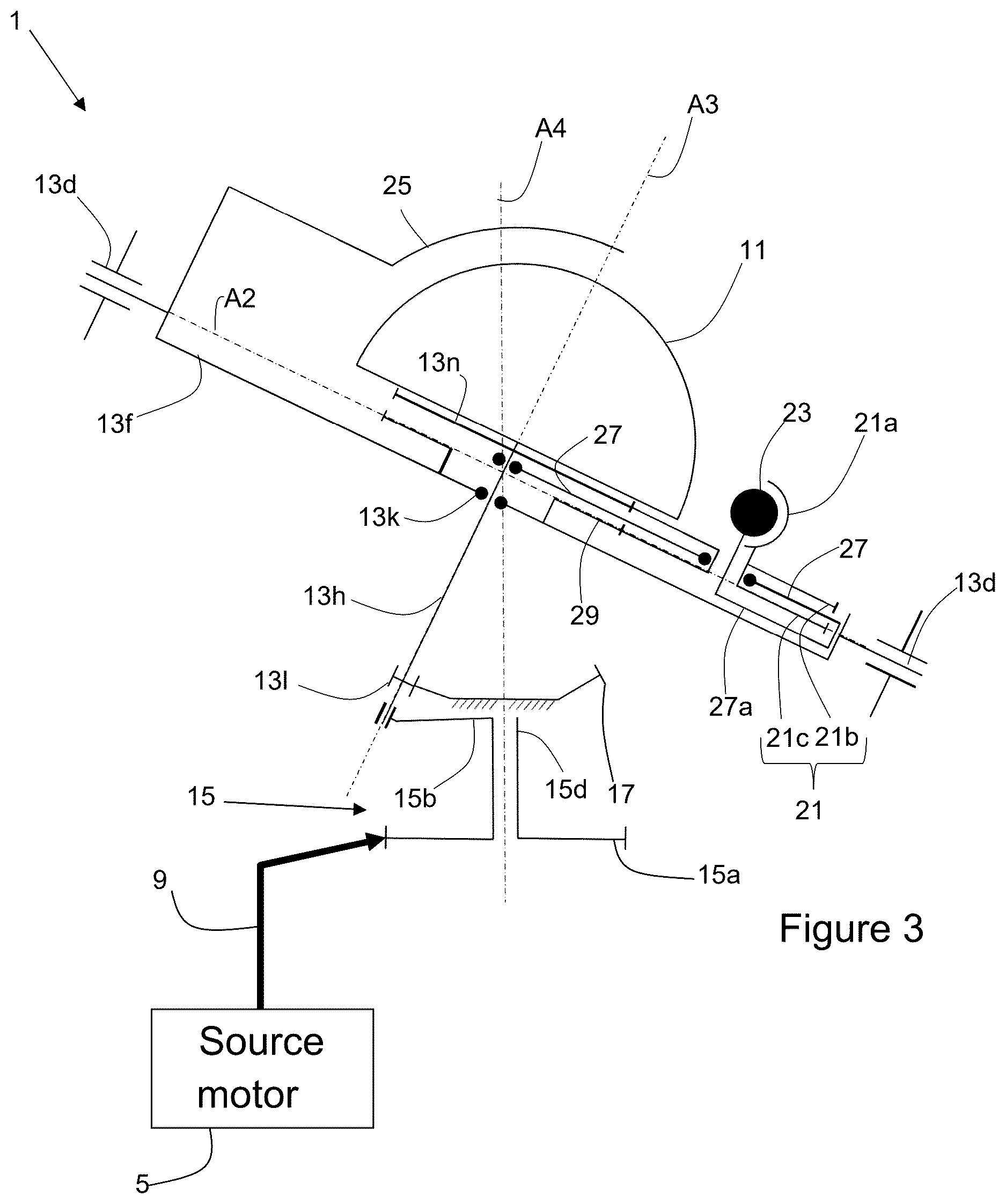 Patent US12619200 Figure 3 – Animation mechanism for a timepiece