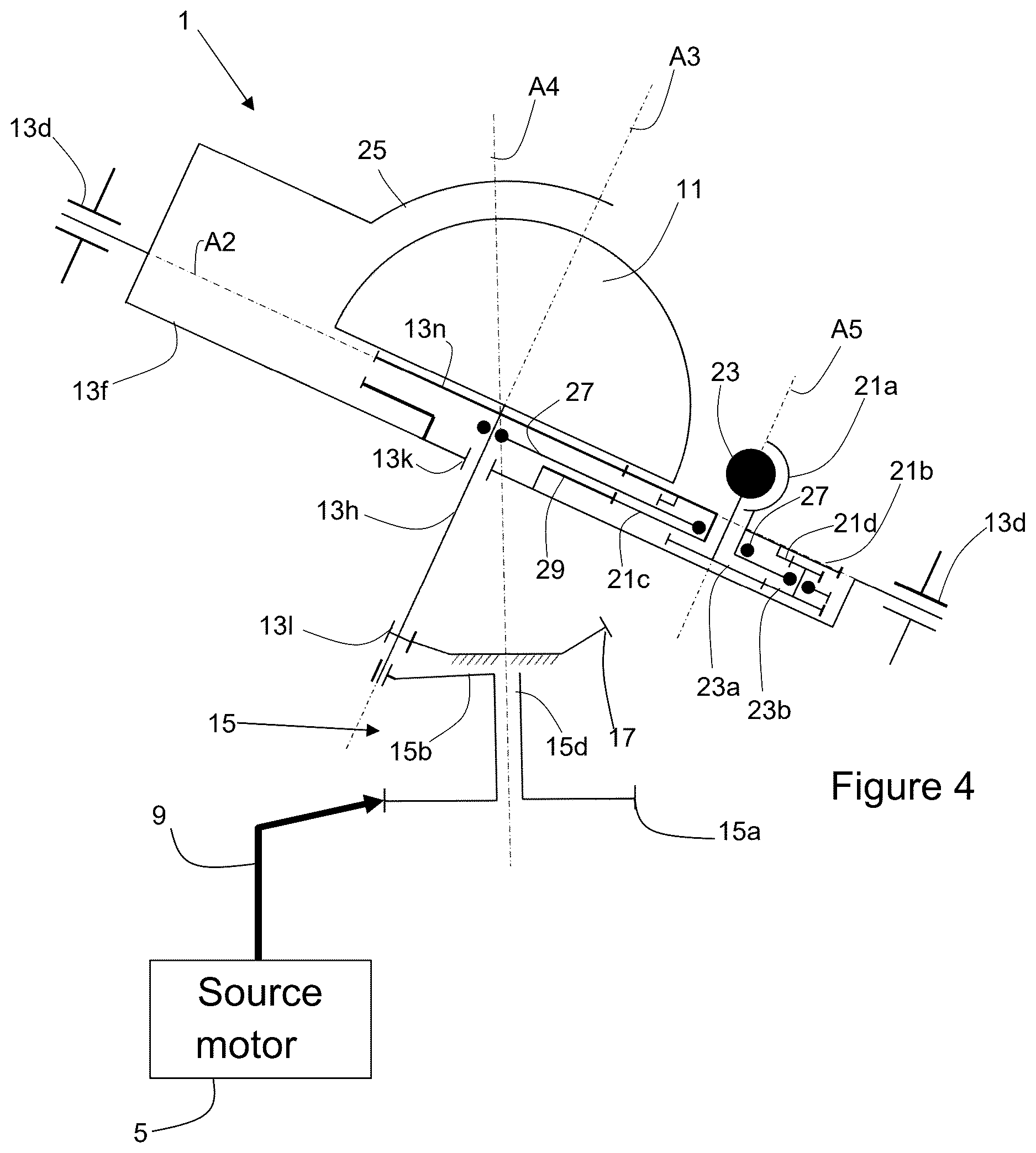 Patent US12619200 Figure 4 – Animation mechanism for a timepiece