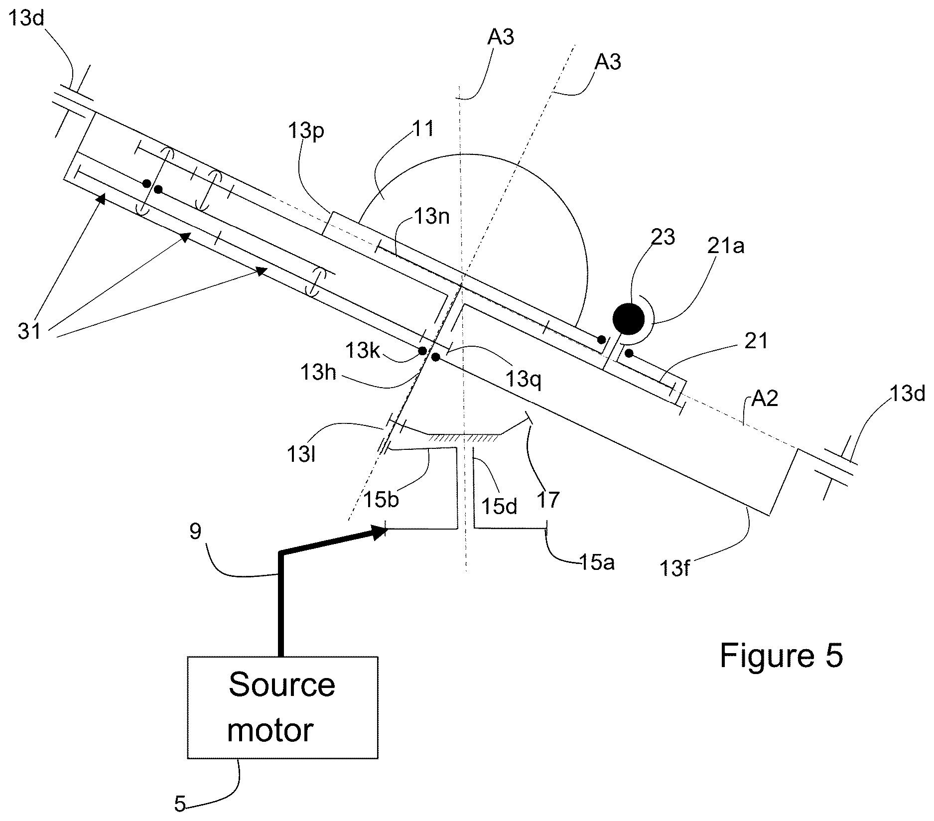 Patent US12619200 Figure 5 – Animation mechanism for a timepiece