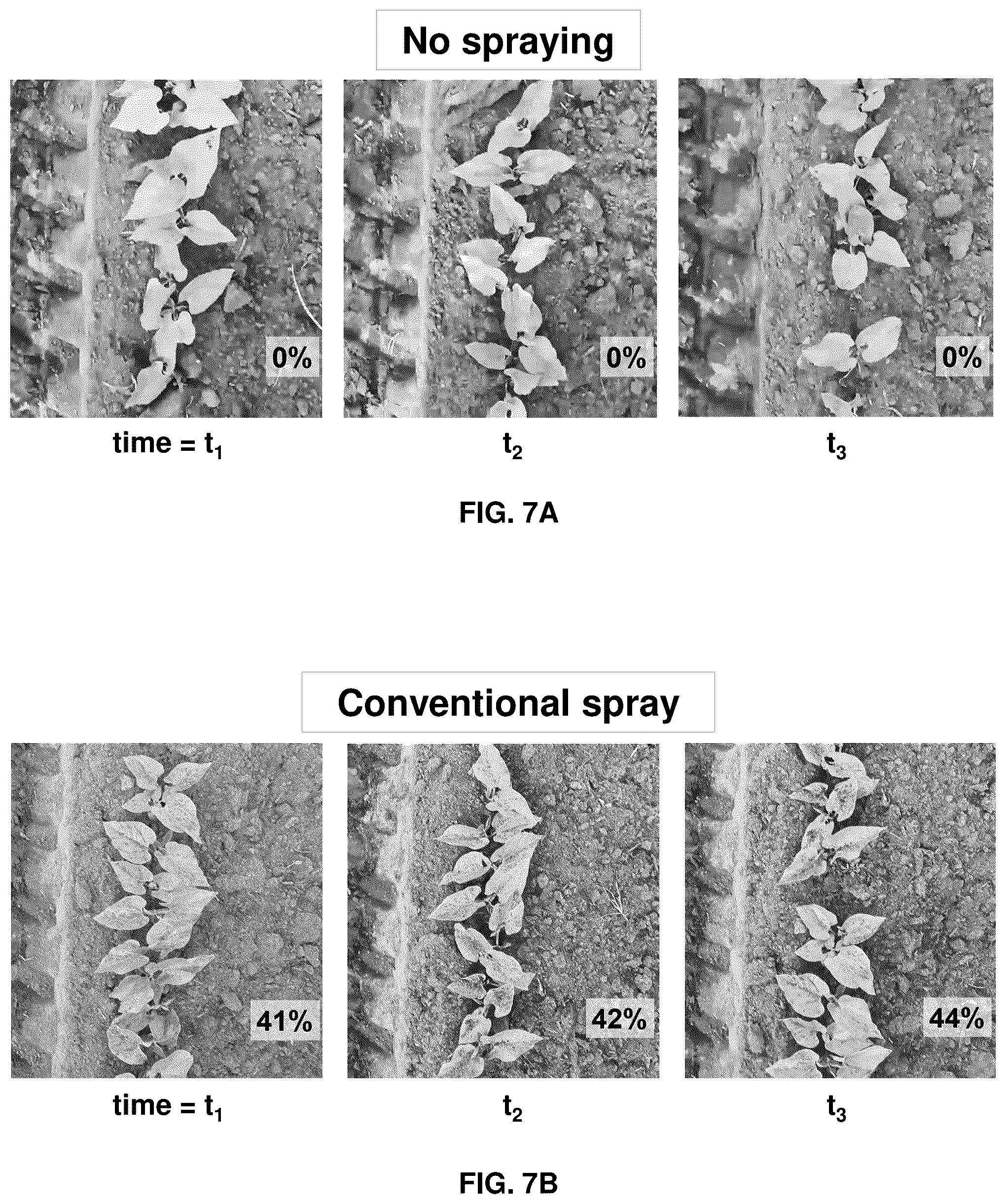 Patent US12619215 Figure 8 – Systems and methods for real-time measurement and control of sprayed liquid coverage on plant surfaces