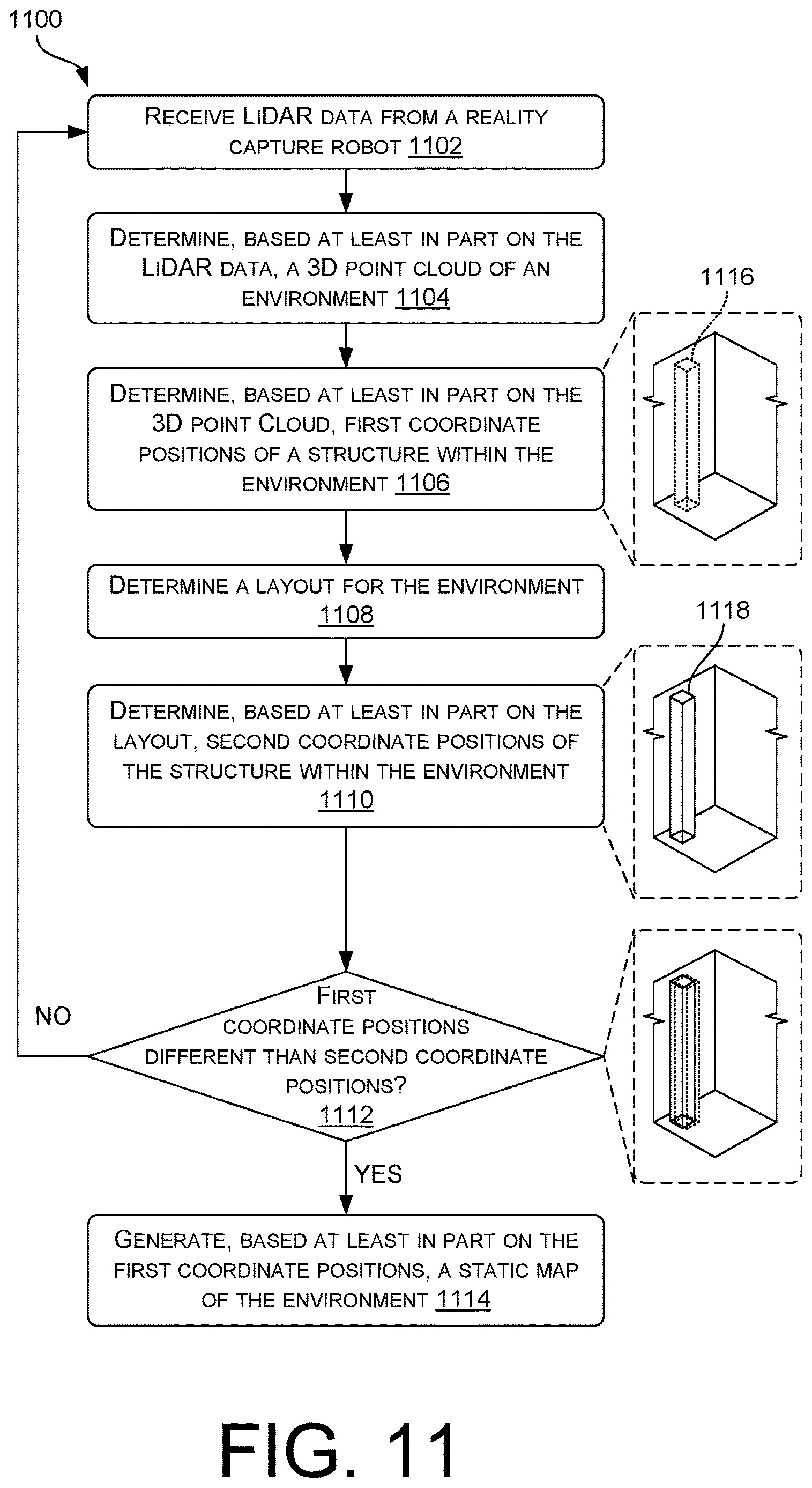Patent US12619240 Figure 11 – Reality capture robot for generating a map of an environment