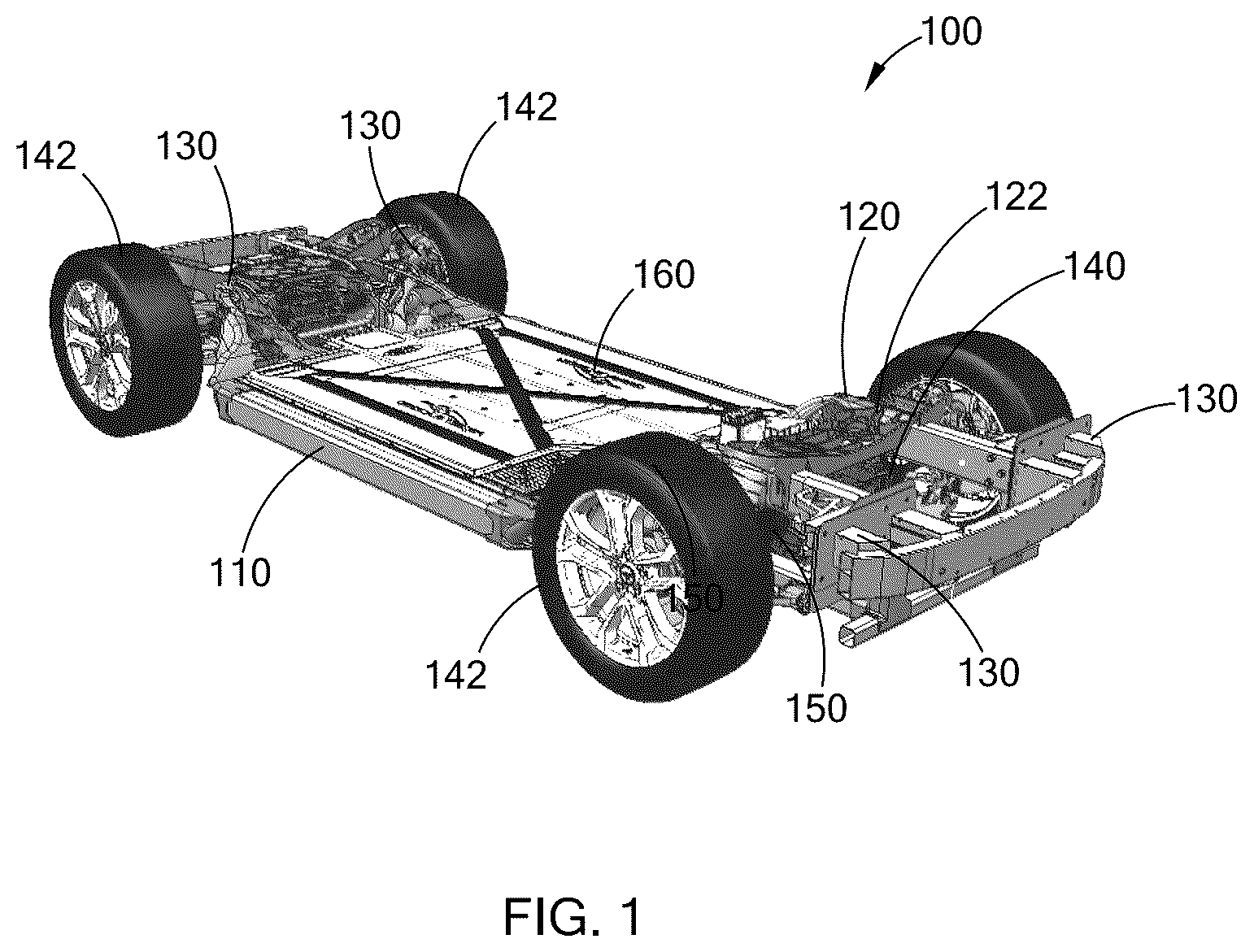 Patent US12619242 — Facility sensory system for monitoring, guiding, and protecting flexible modular platforms moving through an assembly line — Figure 1