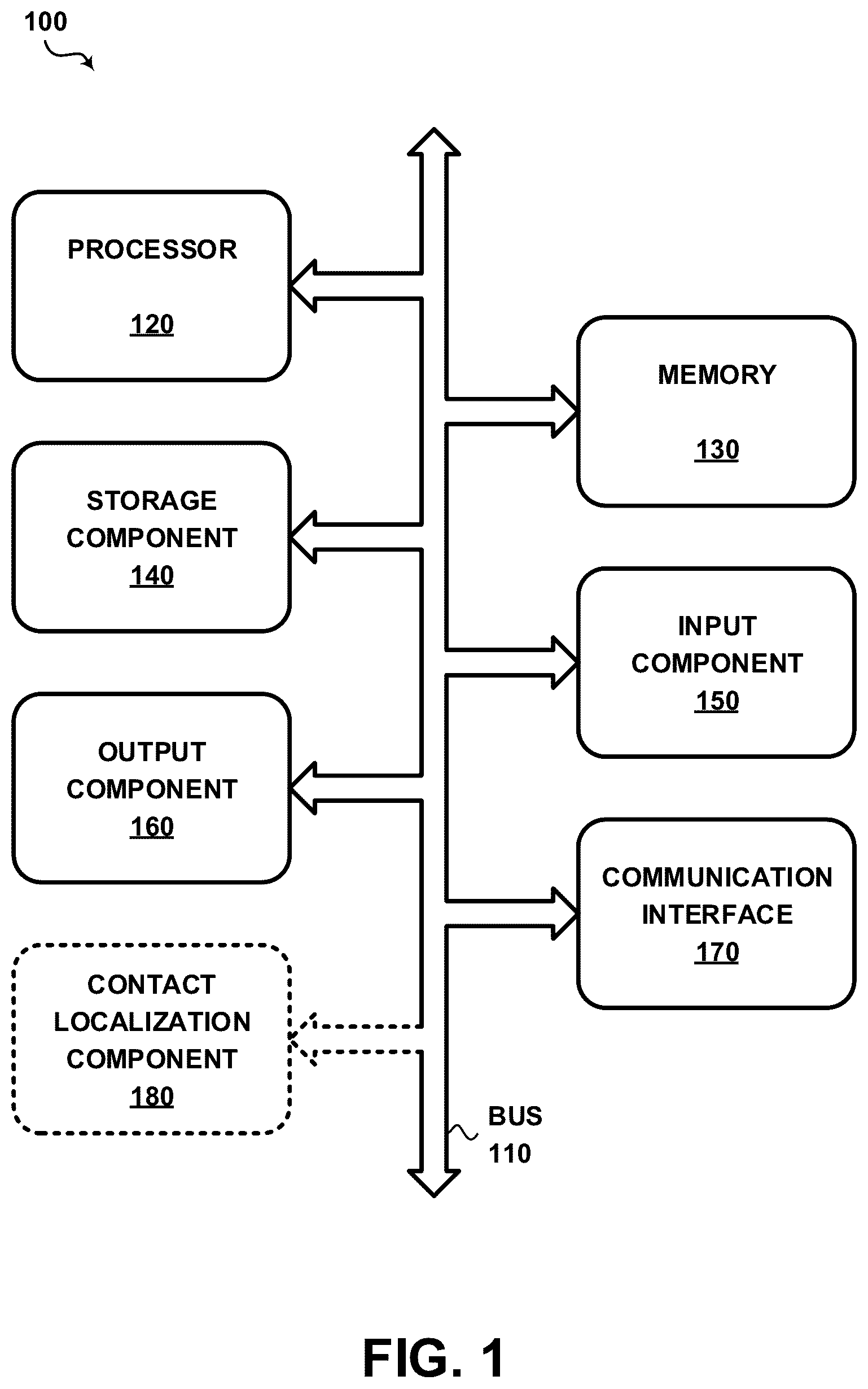 Patent US12619250 Figure 1 – Ultrasonic piezoelectric transceiver sensor for full surface contact localization