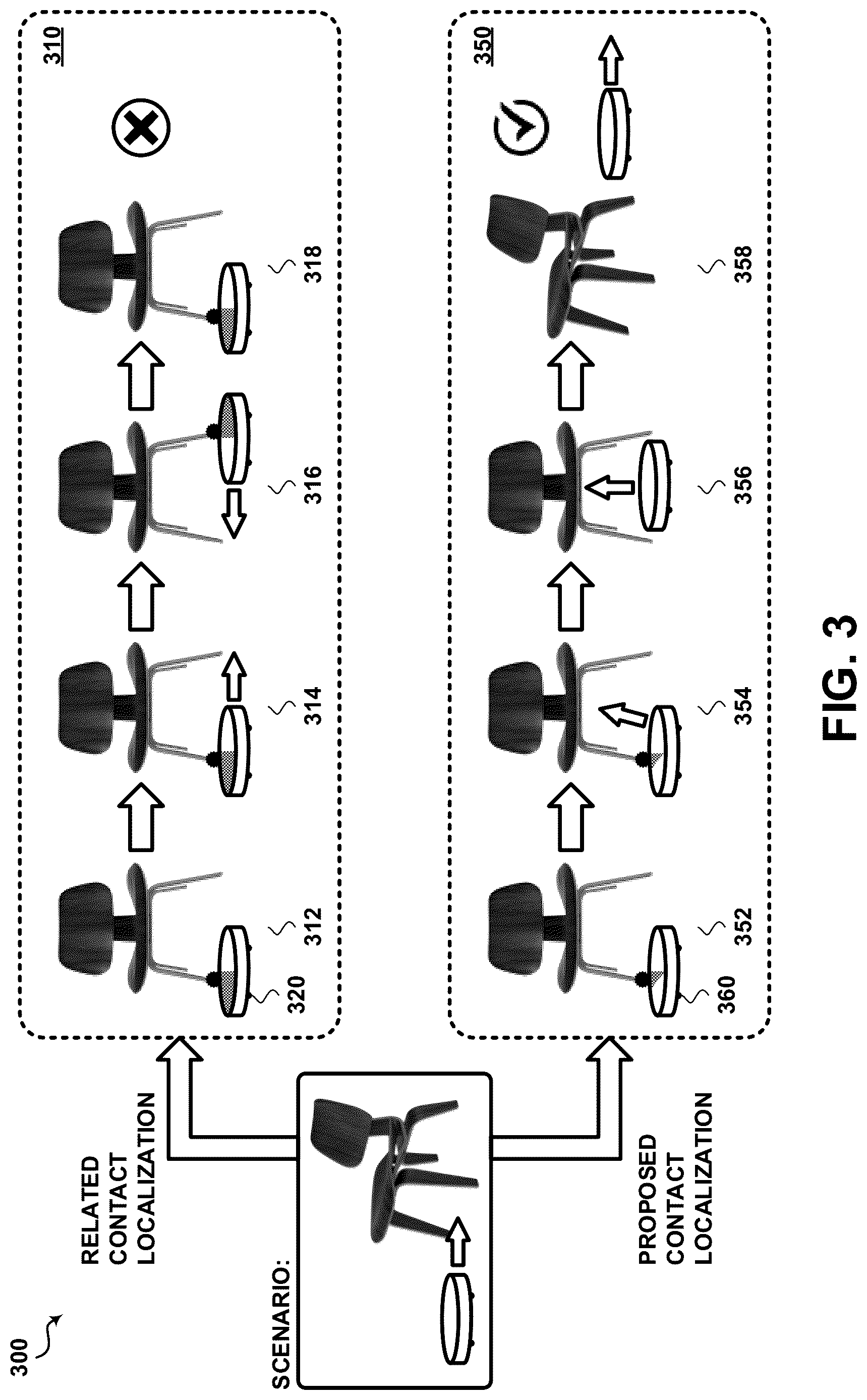 Patent US12619250 Figure 6 – Ultrasonic piezoelectric transceiver sensor for full surface contact localization