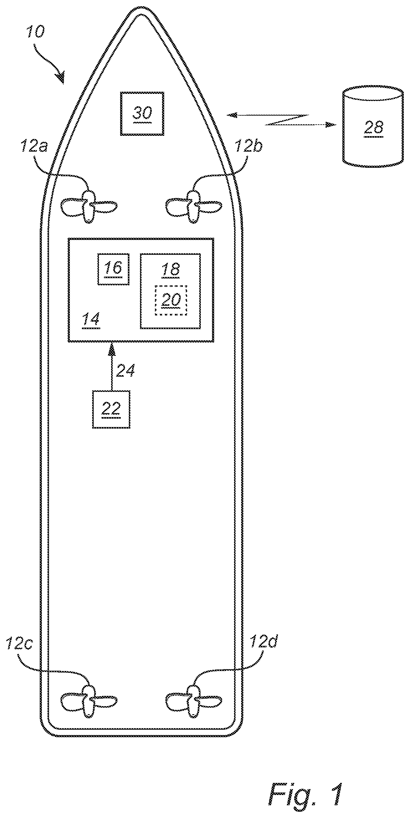Patent US12619260 Figure 1 – Auto-docking of marine vessels