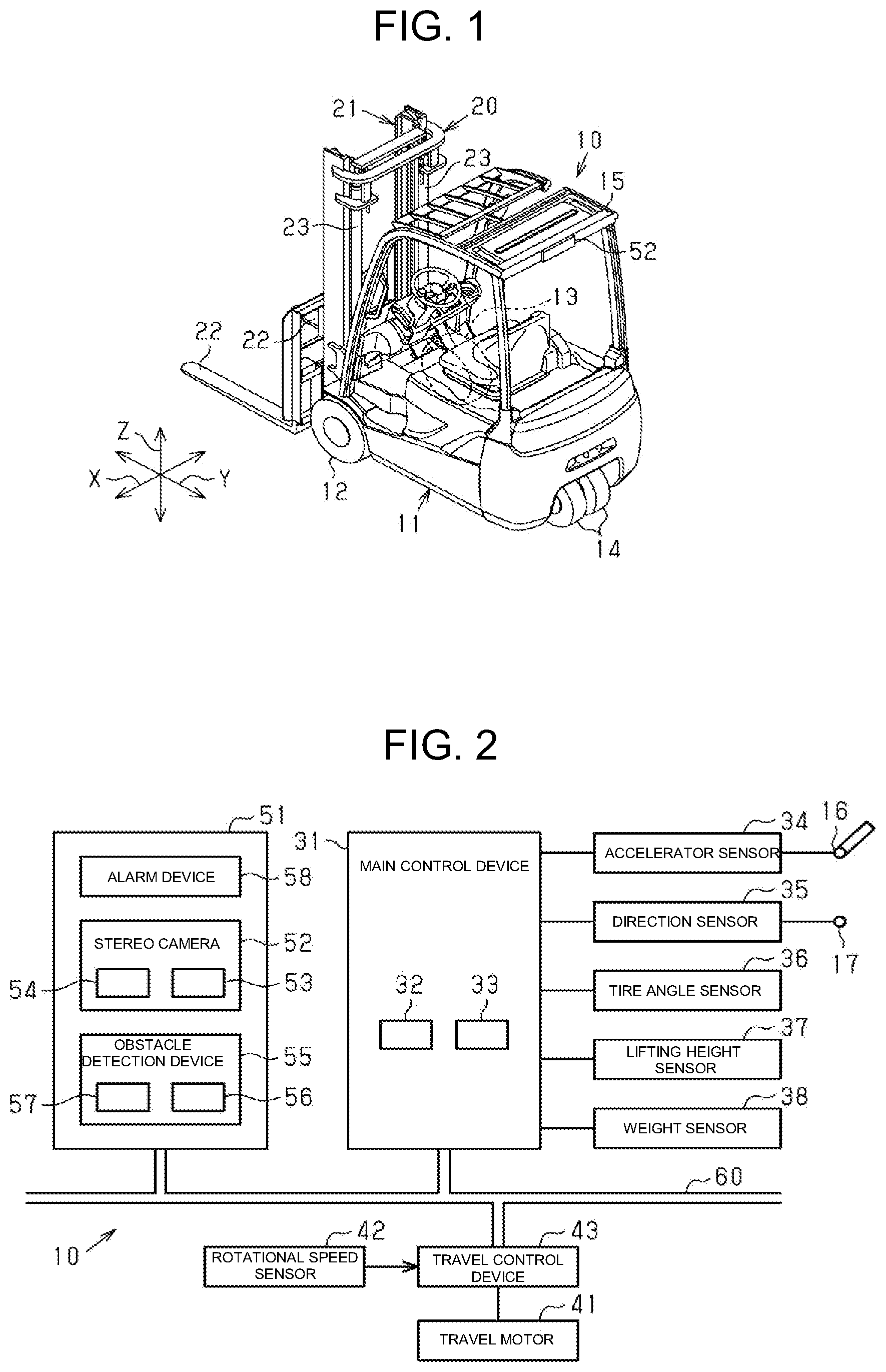 Patent US12619267 Figure 1 – Industrial vehicle