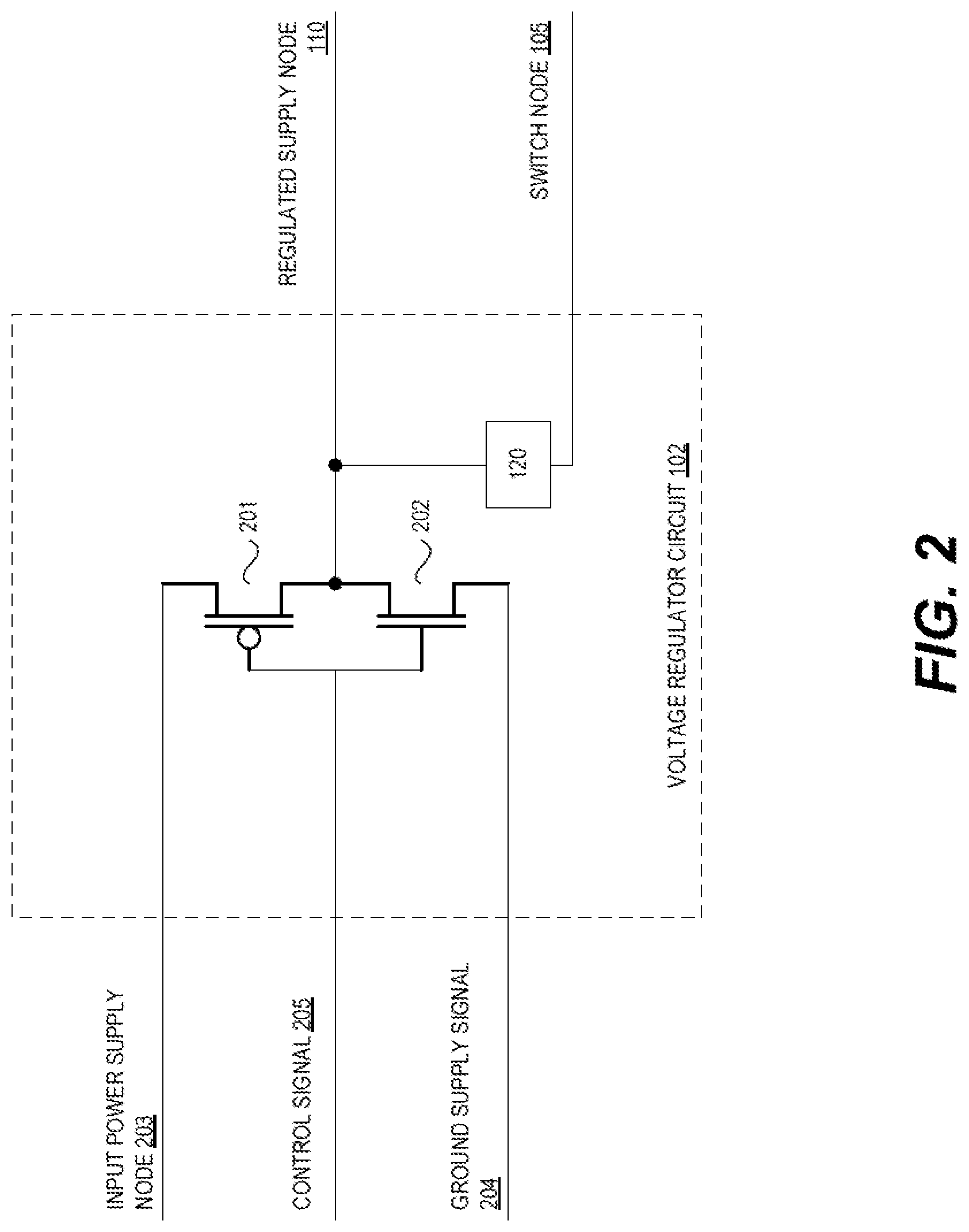 Patent US12619268 Figure 2 – Current sensing circuit with temperature coefficient compensation
