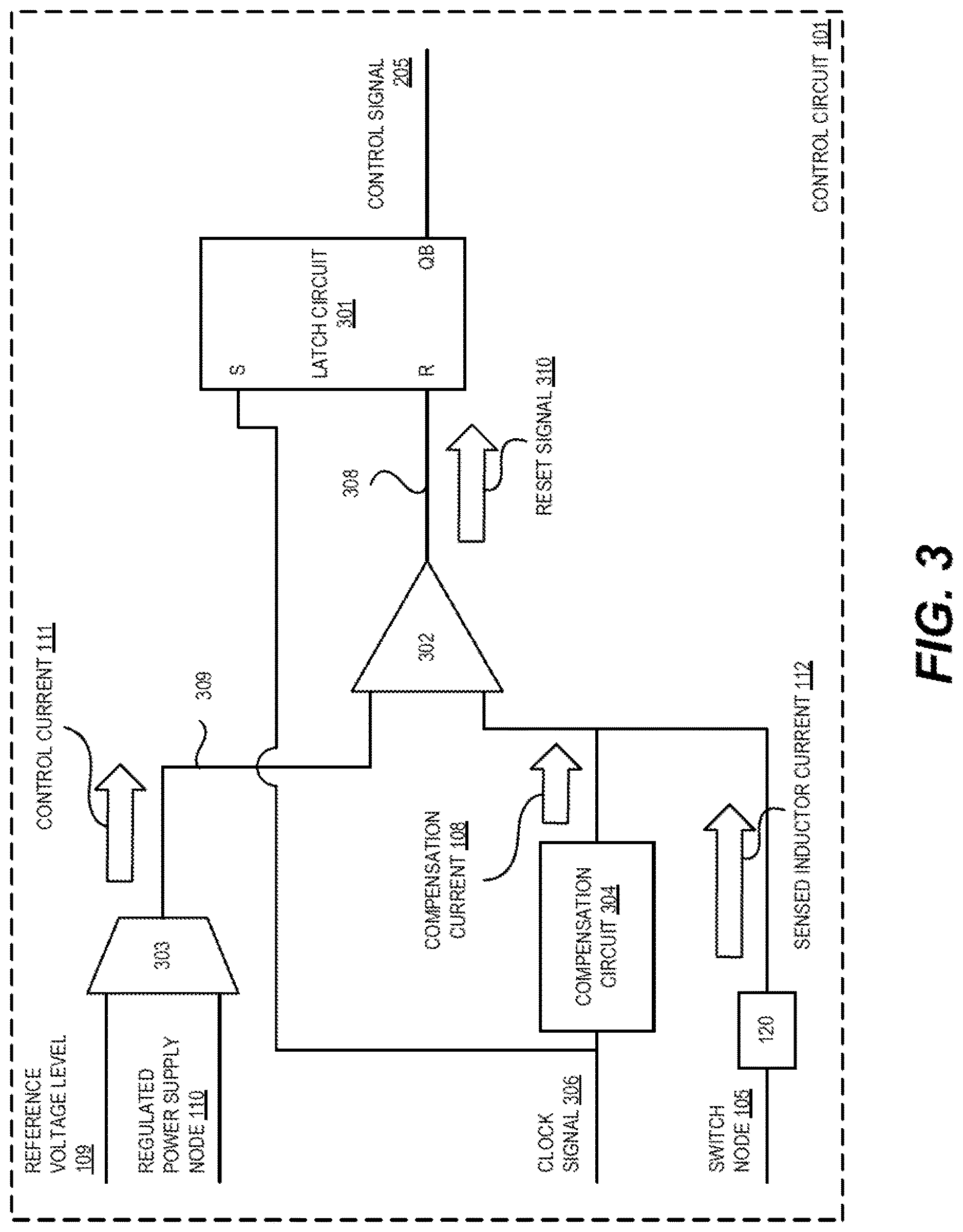 Patent US12619268 Figure 3 – Current sensing circuit with temperature coefficient compensation