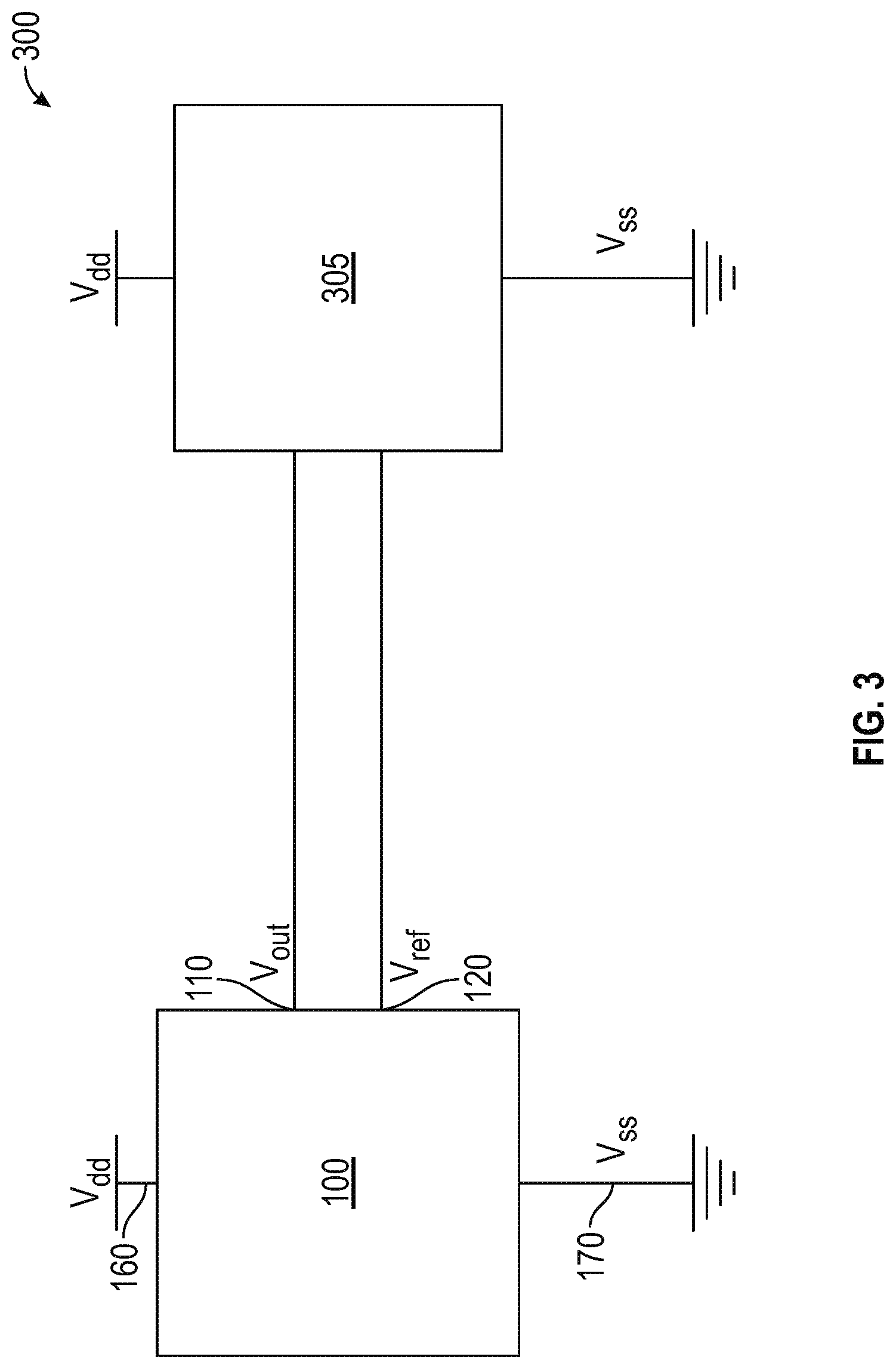 Patent US12619269 Figure 3 – Integrated circuit temperature sensor with a reference voltage source pin