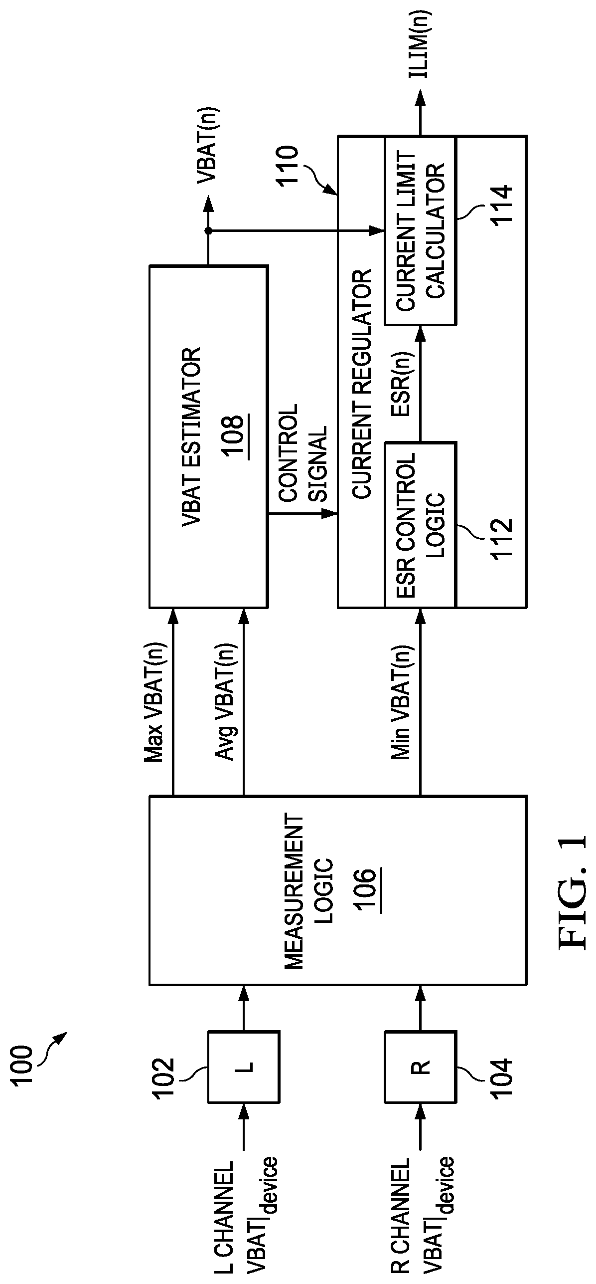 Patent US12619271 Figure 1 – Devices and methods to control dynamic audio range in boosted audio systems
