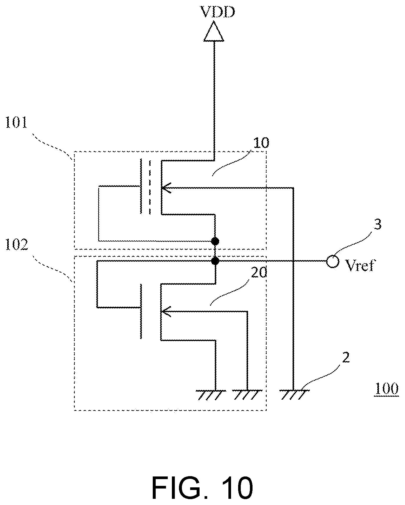 Patent US12619272 Figure 10 – Reference voltage generation device