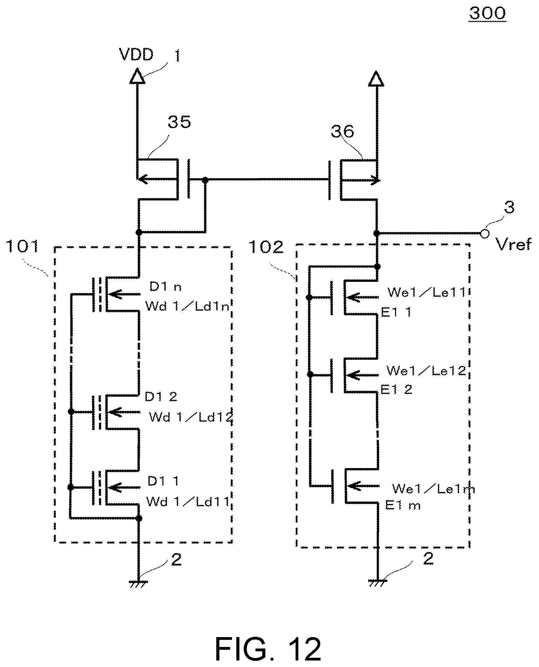 Patent US12619272 Figure 12 – Reference voltage generation device