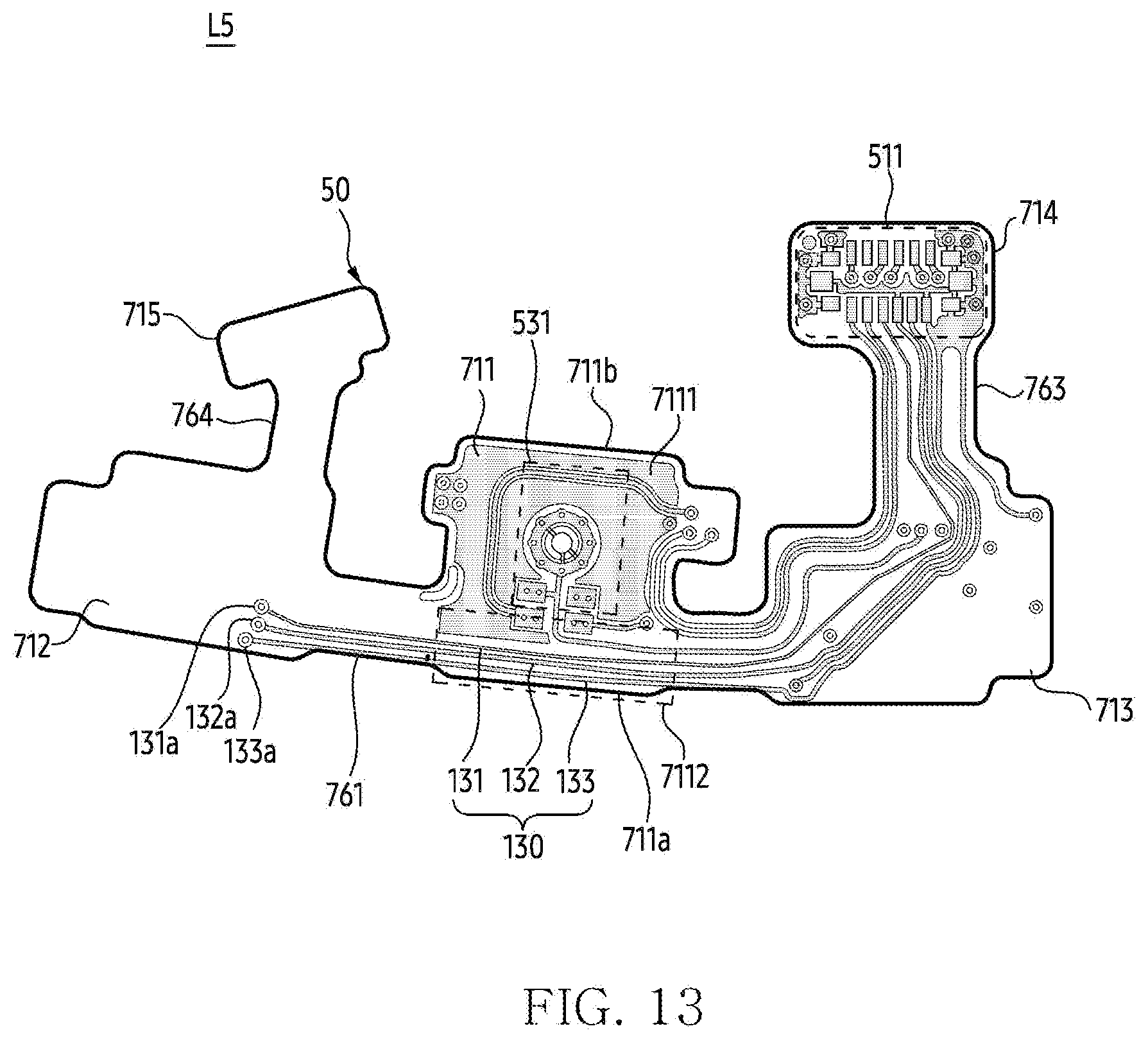 Patent US12619280 Figure 16 – Wearable electronic device comprising rigid flexible printed circuit board