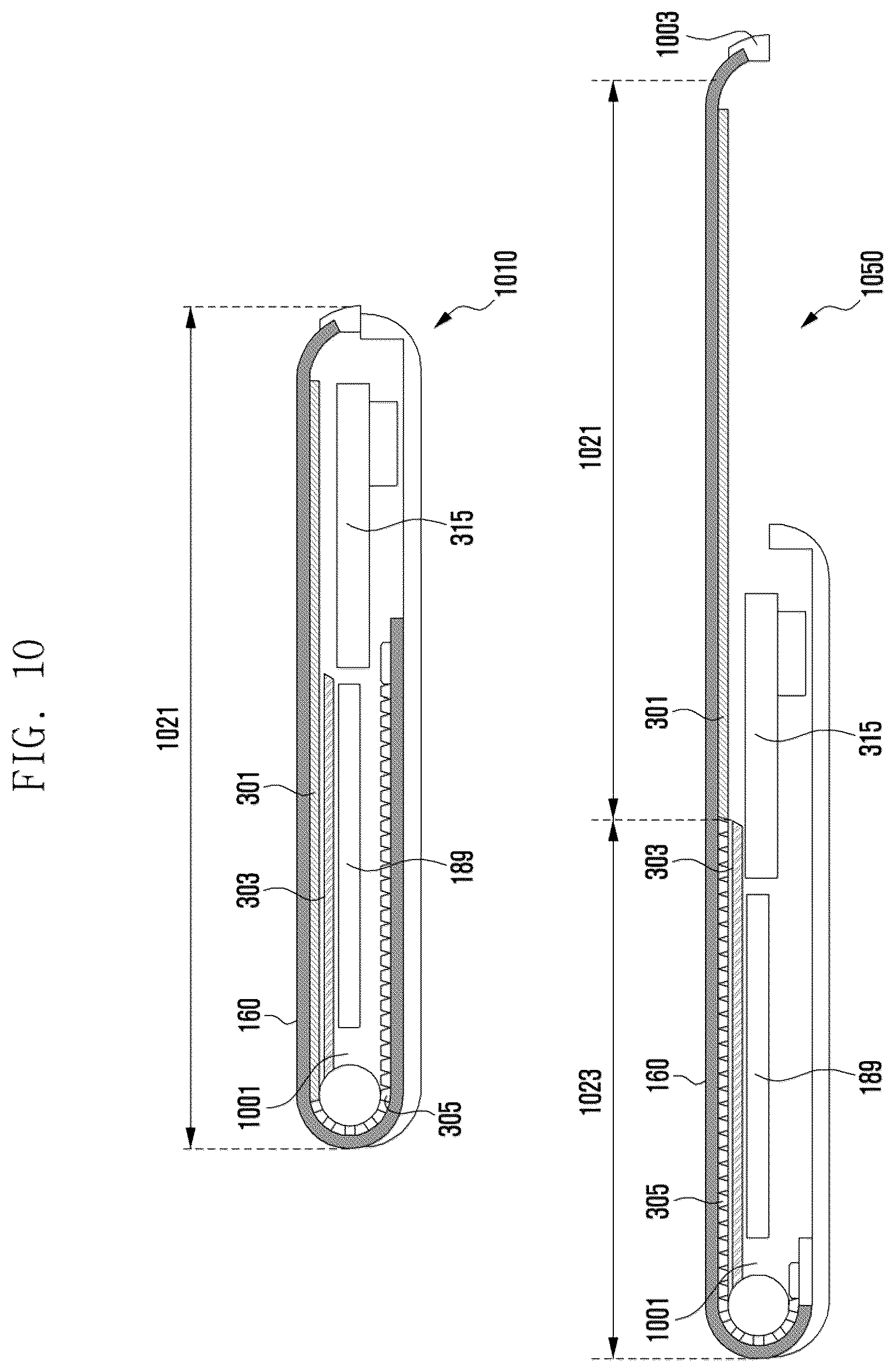 Patent US12619281 Figure 15 – Slidable electronic apparatus having digitizer separation structure, and method of configuring touch filter for slidable electronic apparatus