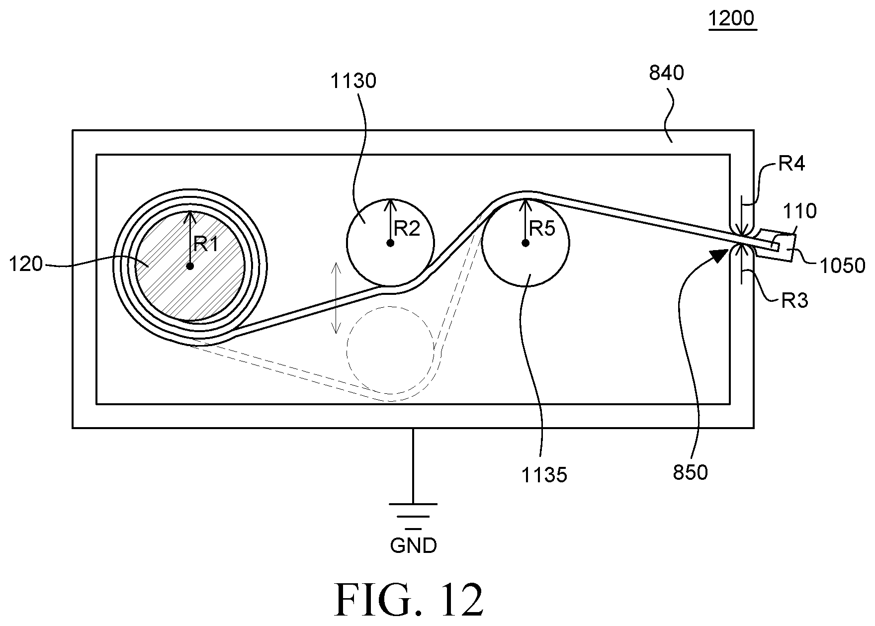 Patent US12619282 Figure 8 – Rollable display apparatus