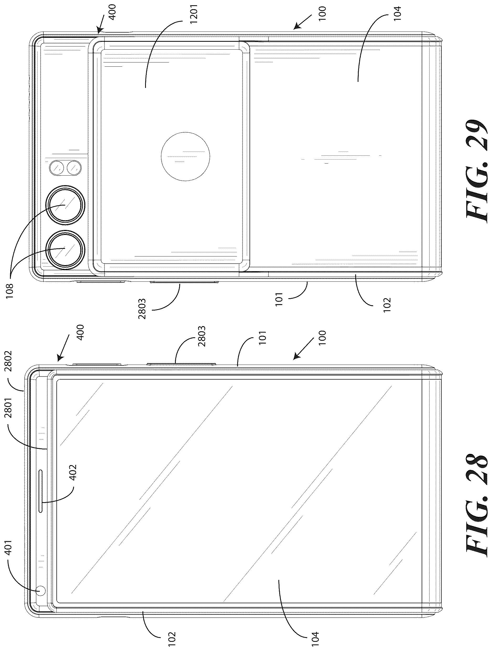 Patent US12619283 Figure 17 – Electronic devices with translating flexible display and corresponding methods