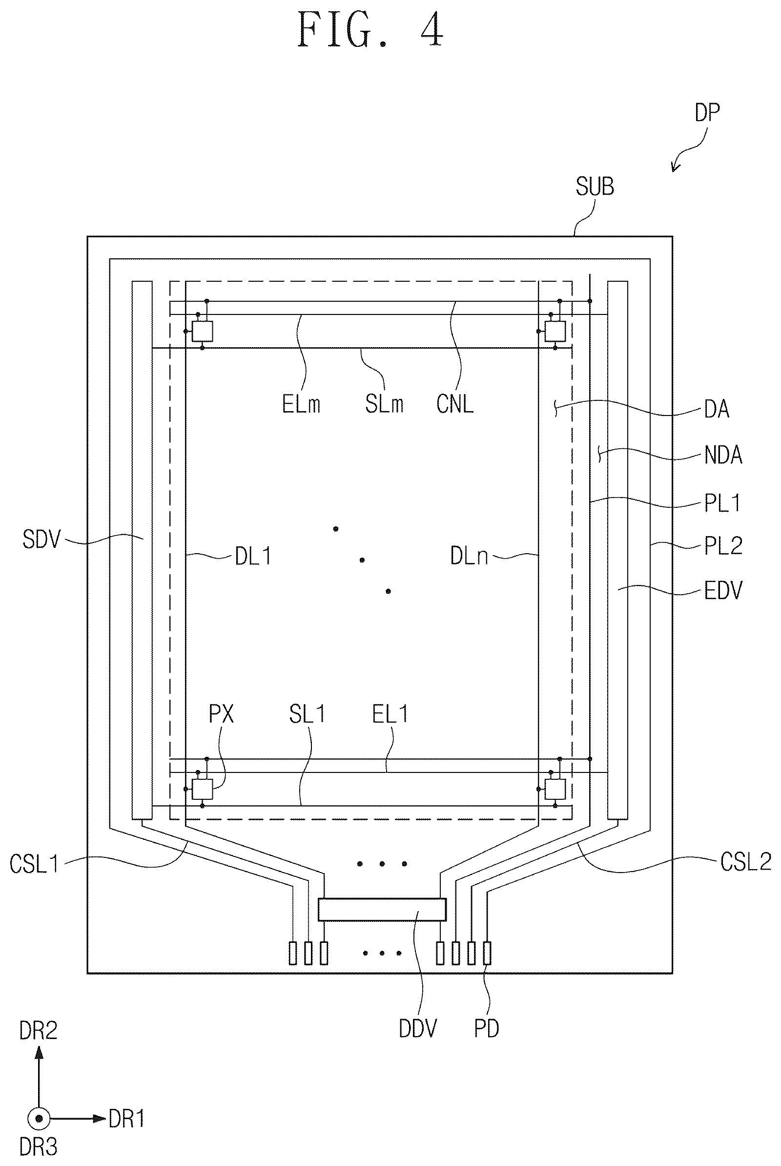 Patent US12619284 Figure 5 – Display support structure and display device having the same
