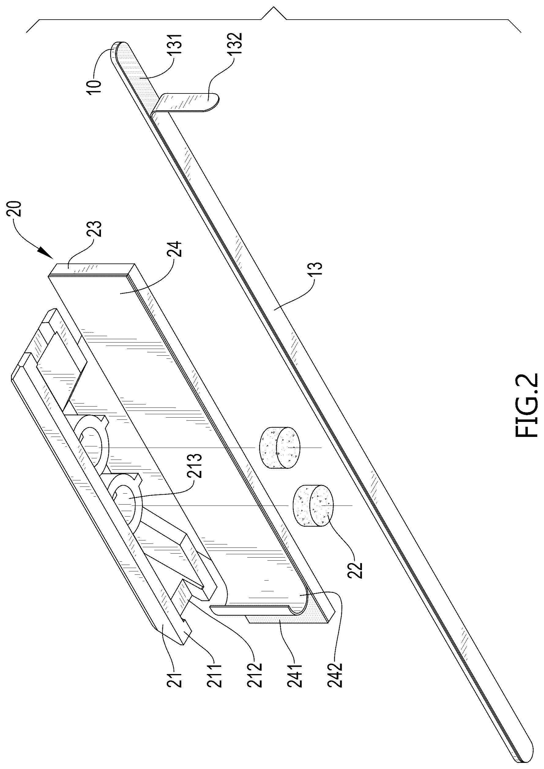 Patent US12619286 Figure 2 – Magnetic fixing assembly of screen protector