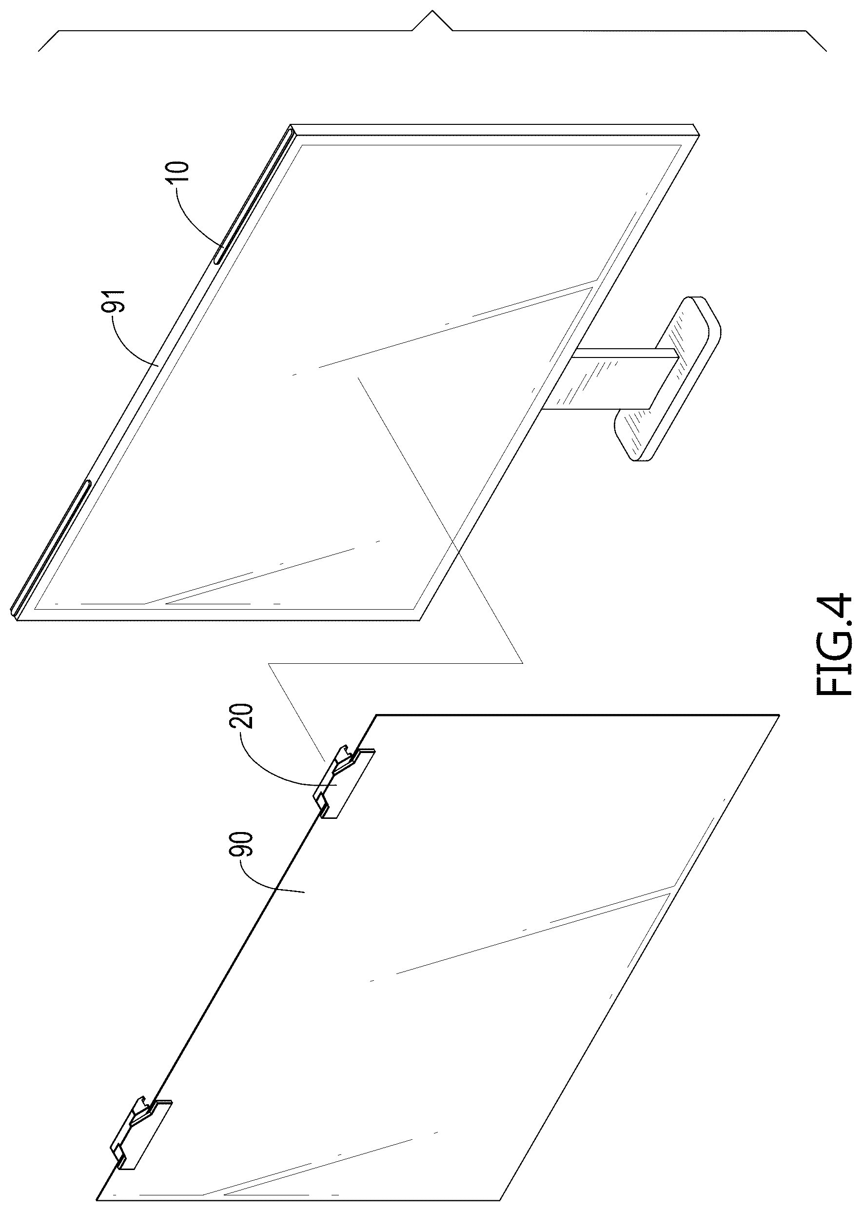 Patent US12619286 Figure 4 – Magnetic fixing assembly of screen protector