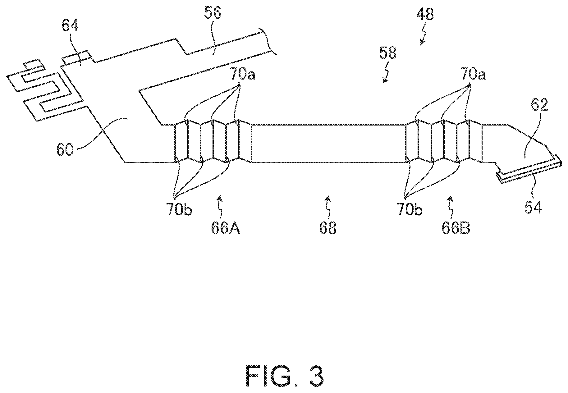 Patent US12619287 Figure 3 – Connection structure and electronic apparatus